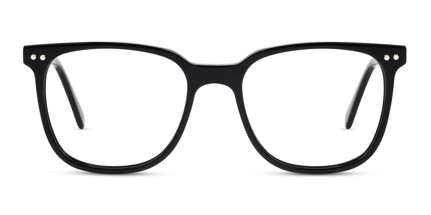 Black Magnetic Clip-On Prescription Glasses – Green & Yellow