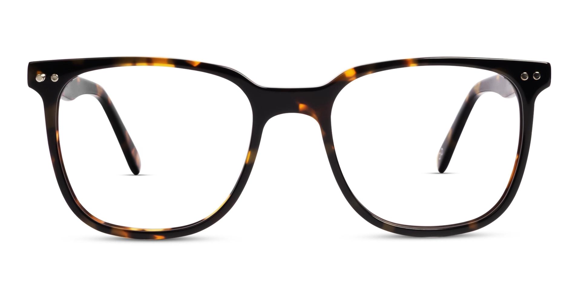 Tortoise Clip-On Glasses with Green & Yellow Lenses