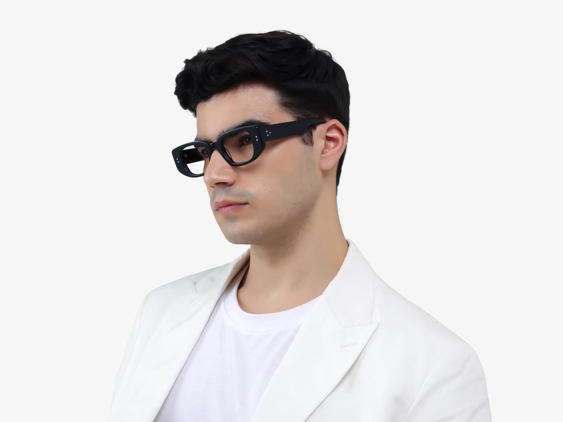 Thick Black Rectangular Fullrim Glasses