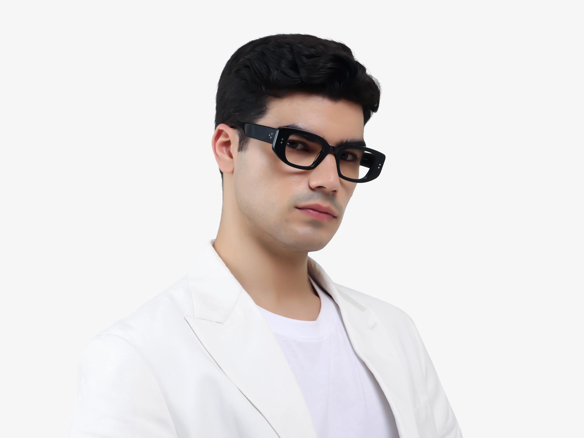 Thick Black Rectangular Fullrim Glasses