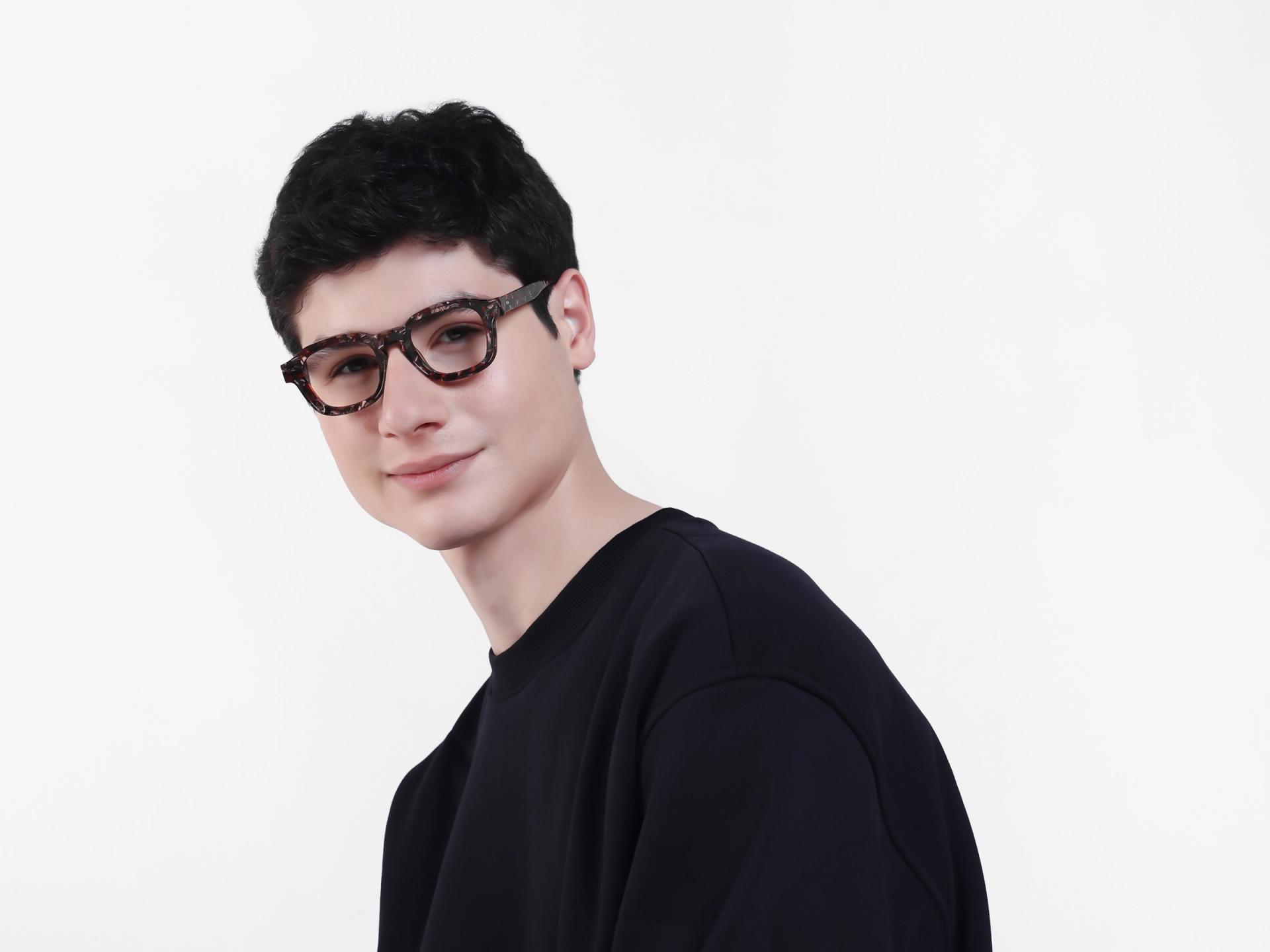Wren Abstract Square Fullrim Acetate Glasses-1