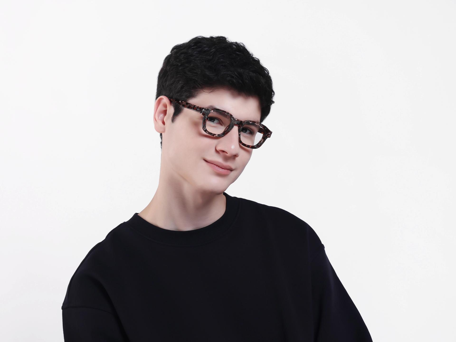 Wren Abstract Square Fullrim Acetate Glasses-1