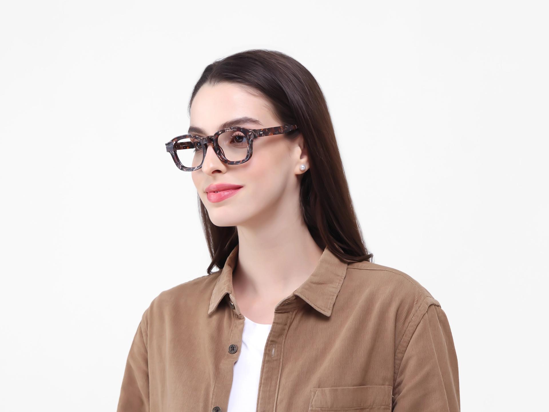 Wren Abstract Square Fullrim Acetate Glasses-1