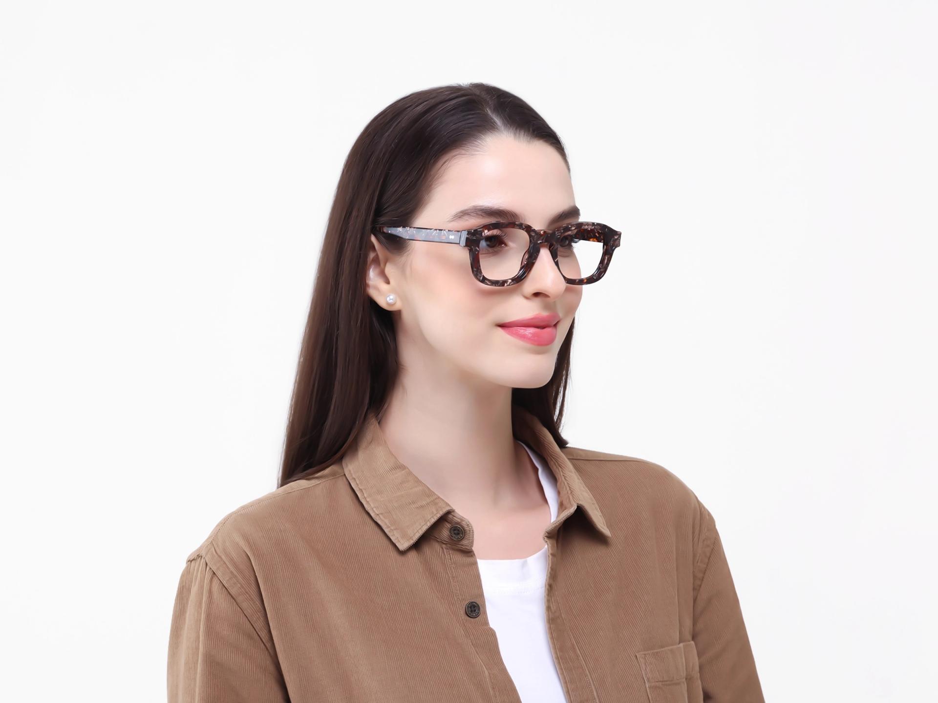 Wren Abstract Square Fullrim Acetate Glasses-1