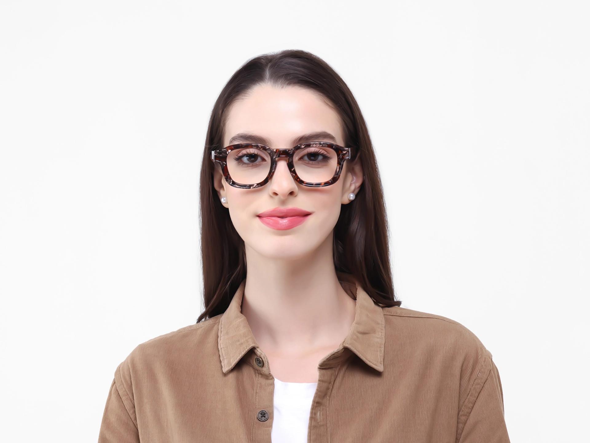 Wren Abstract Square Fullrim Acetate Glasses-1