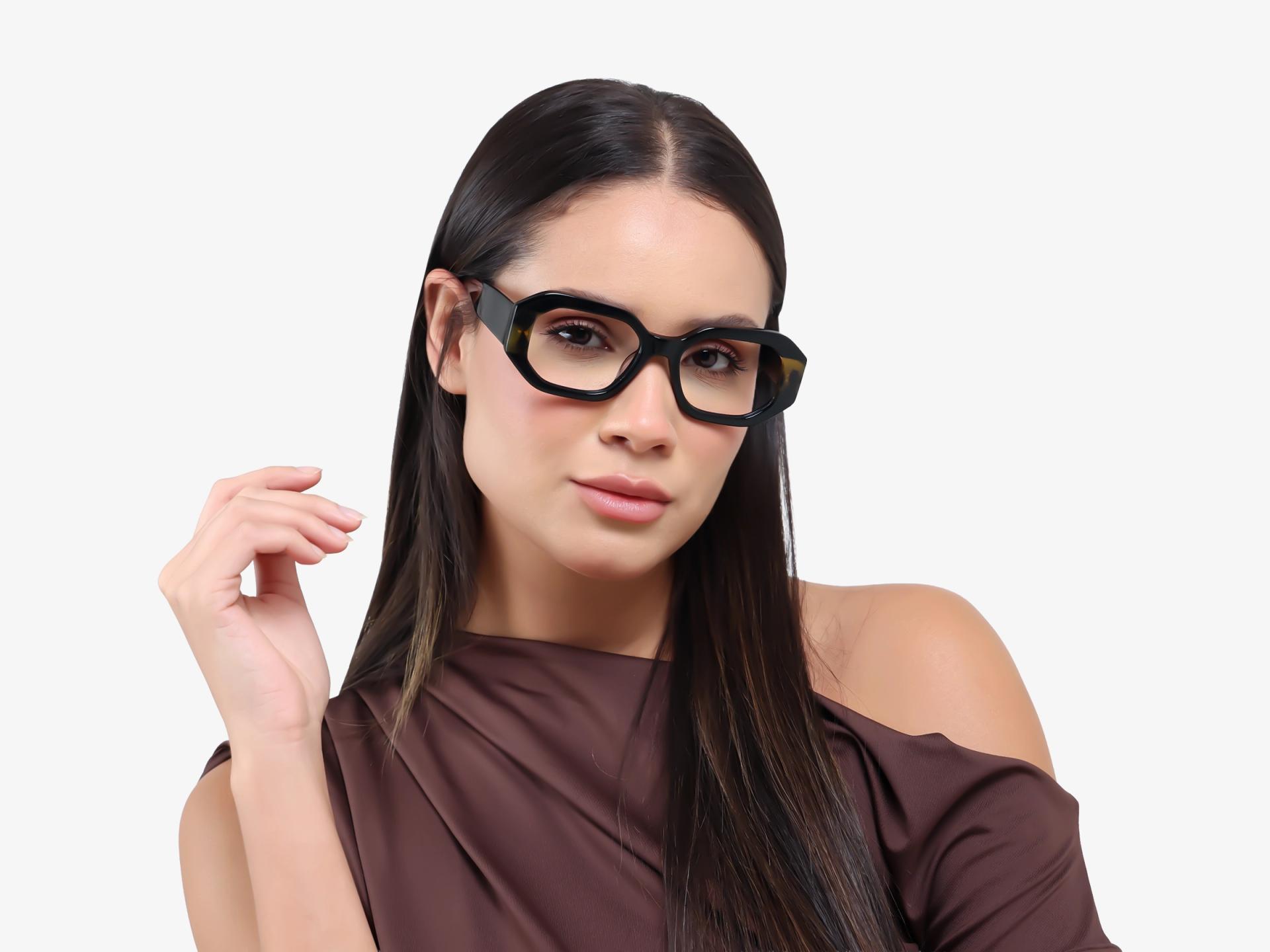 Chunky Black Thick Fullrim Rectangular Glasses
