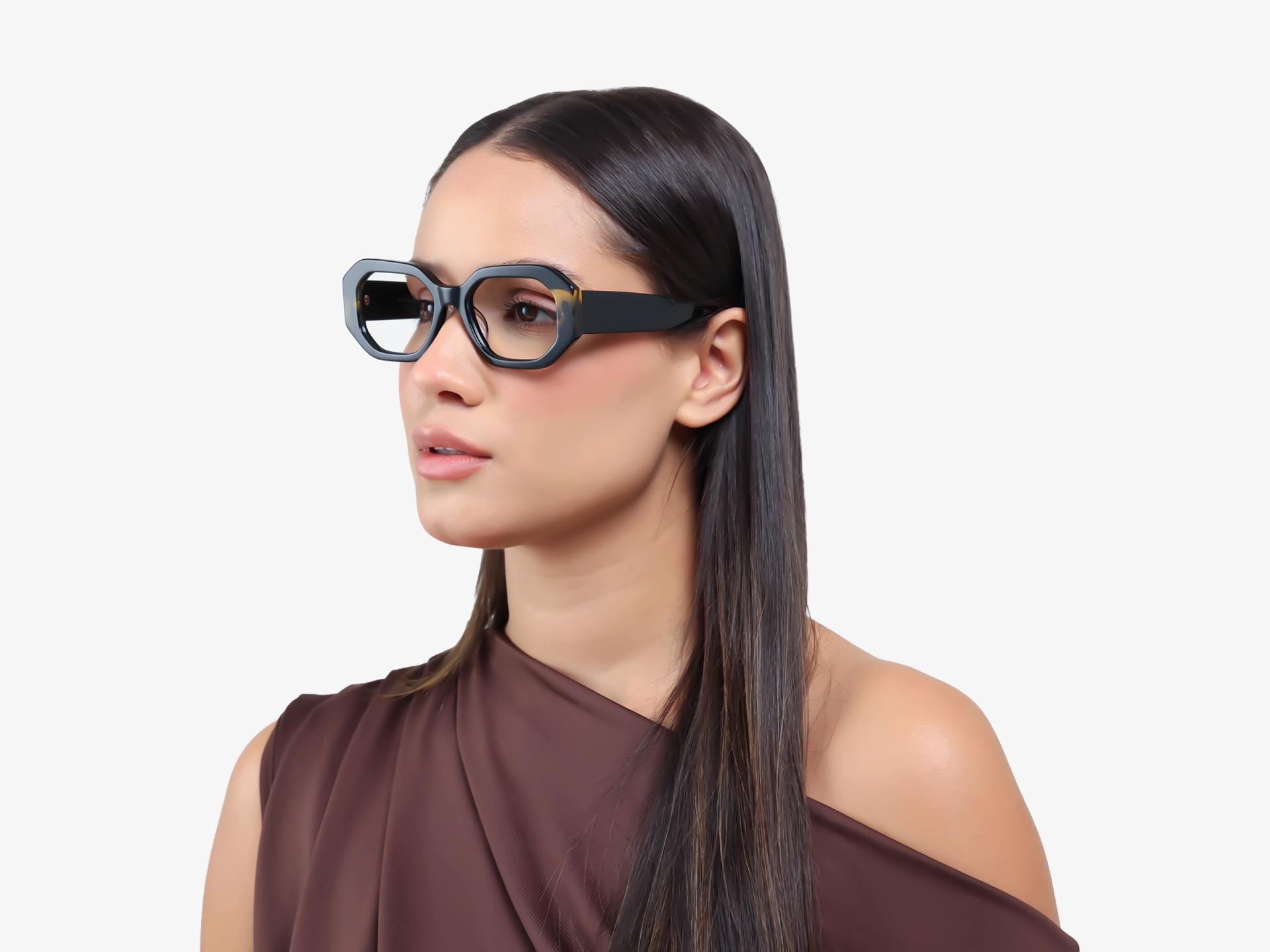 Chunky Black Thick Fullrim Rectangular Glasses