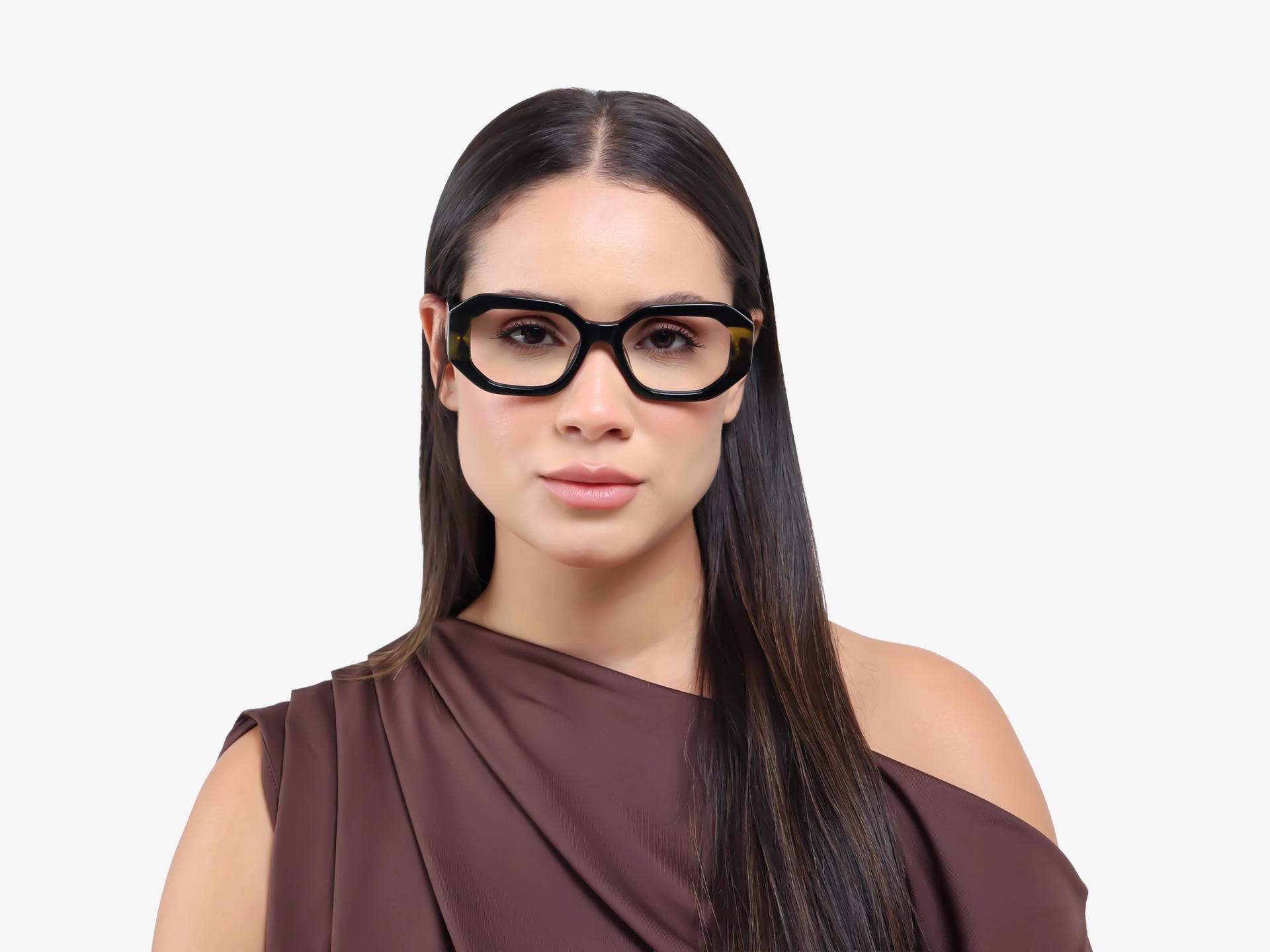 Chunky Black Thick Fullrim Rectangular Glasses