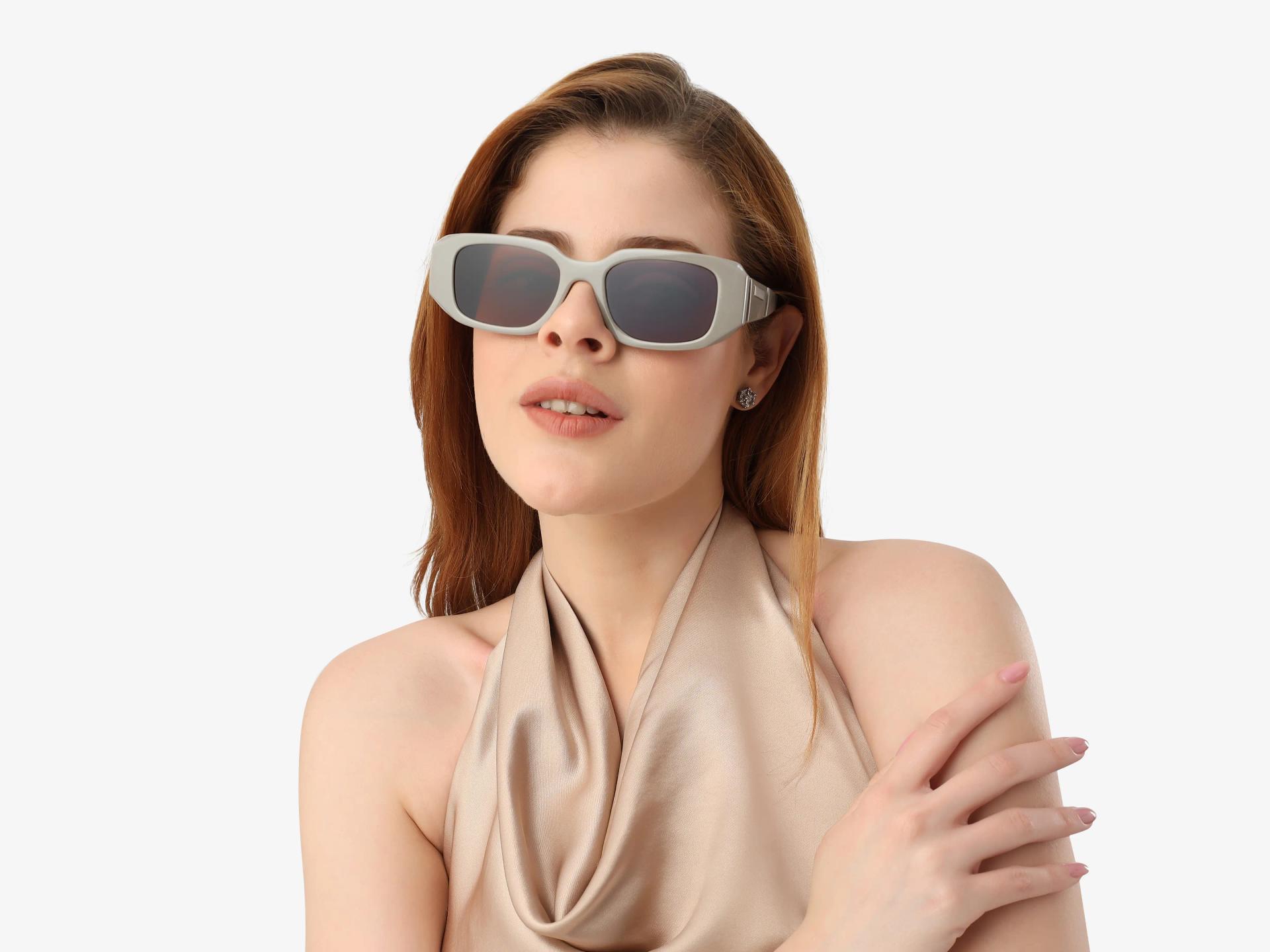 Mouse Grey Oversized Frame With Grey Tint Sunglasses-1