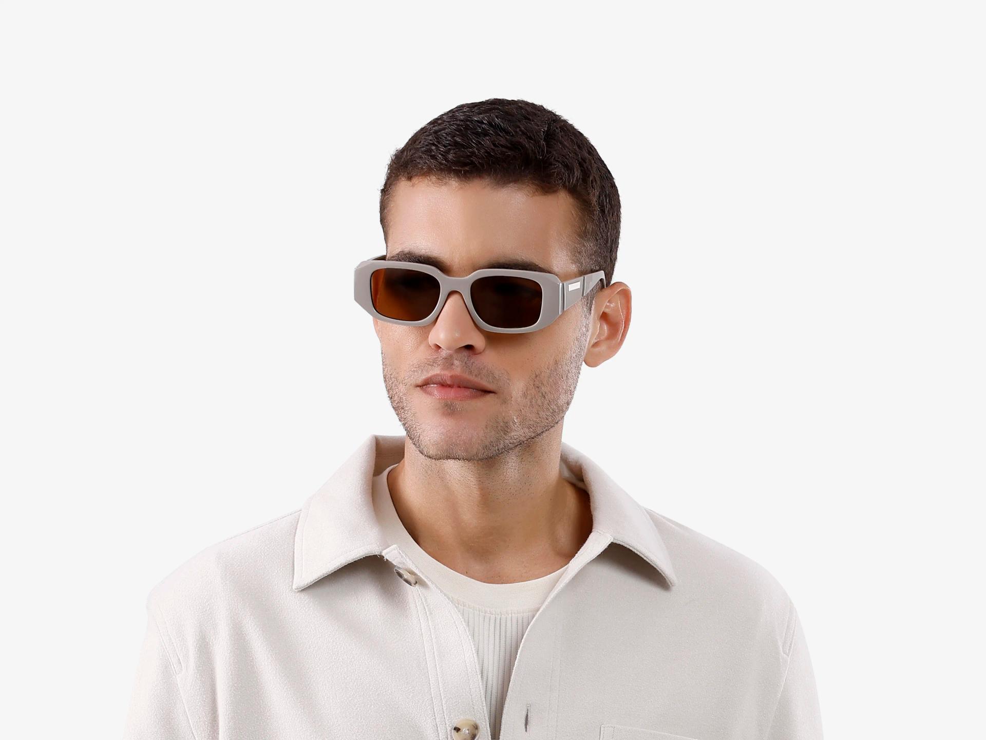 Mouse Grey Oversized Frame With Grey Tint Sunglasses-1