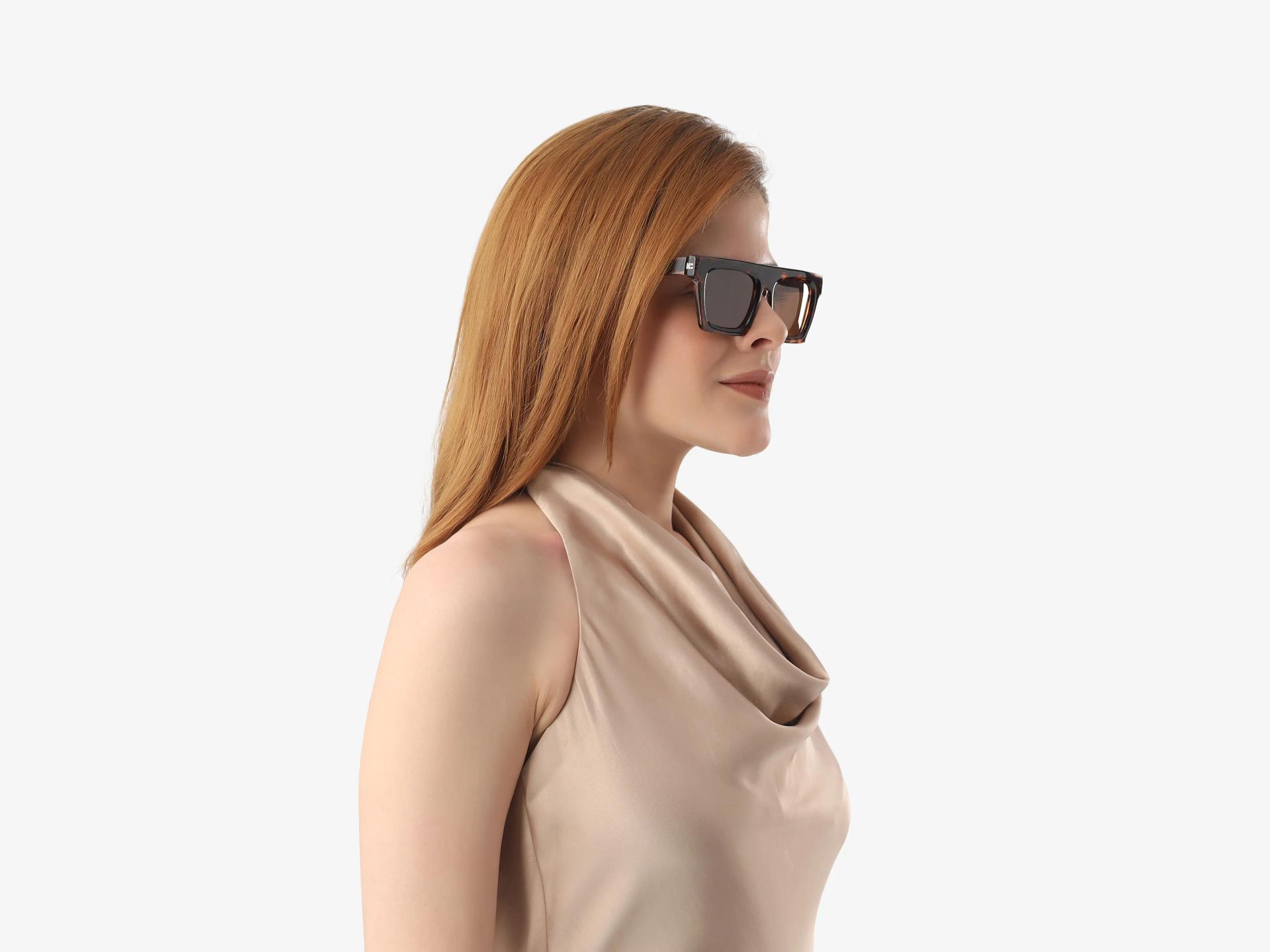 Honey Tortoise Sunglasses With Brown Tint-1