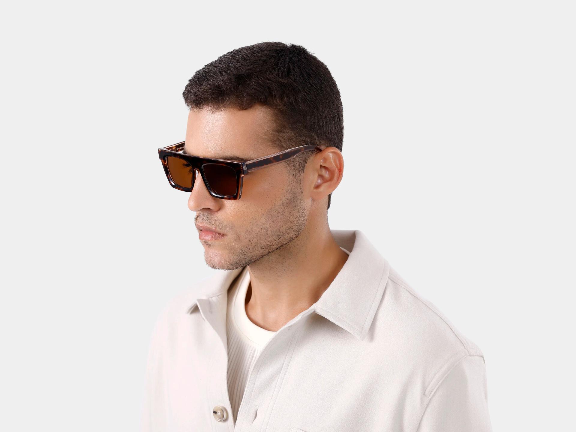 Honey Tortoise Sunglasses With Brown Tint-1