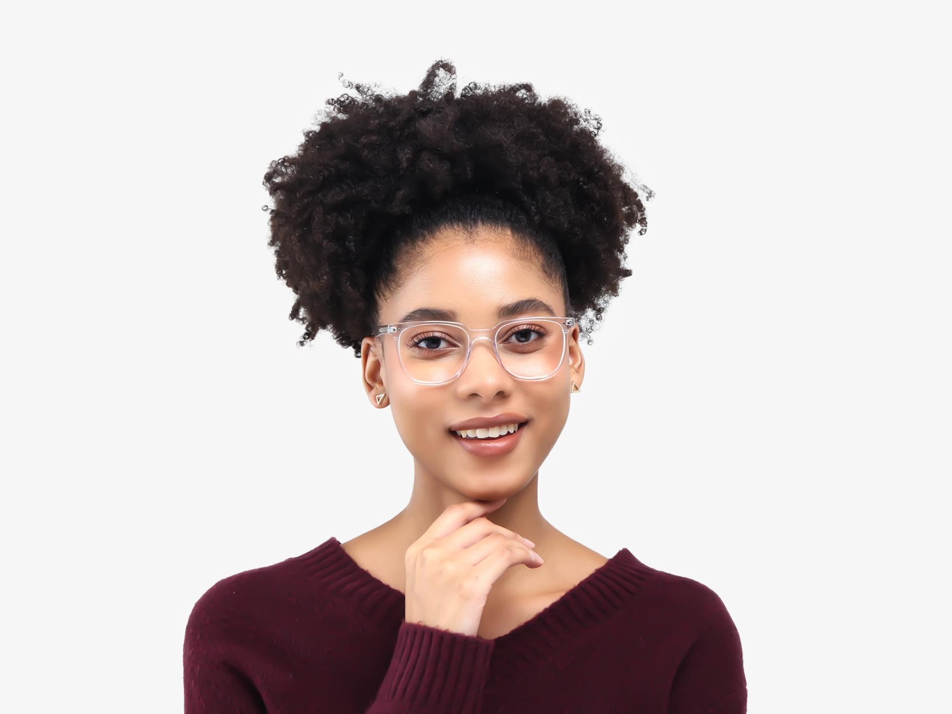 Crystal Clear Magnetic Clip-On Glasses – Yellow & Grey