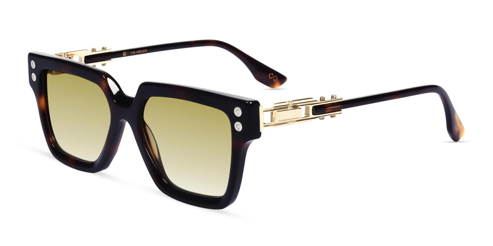 Dark Tortoise Frame With Brown Gradient Tint Sunglasses-3