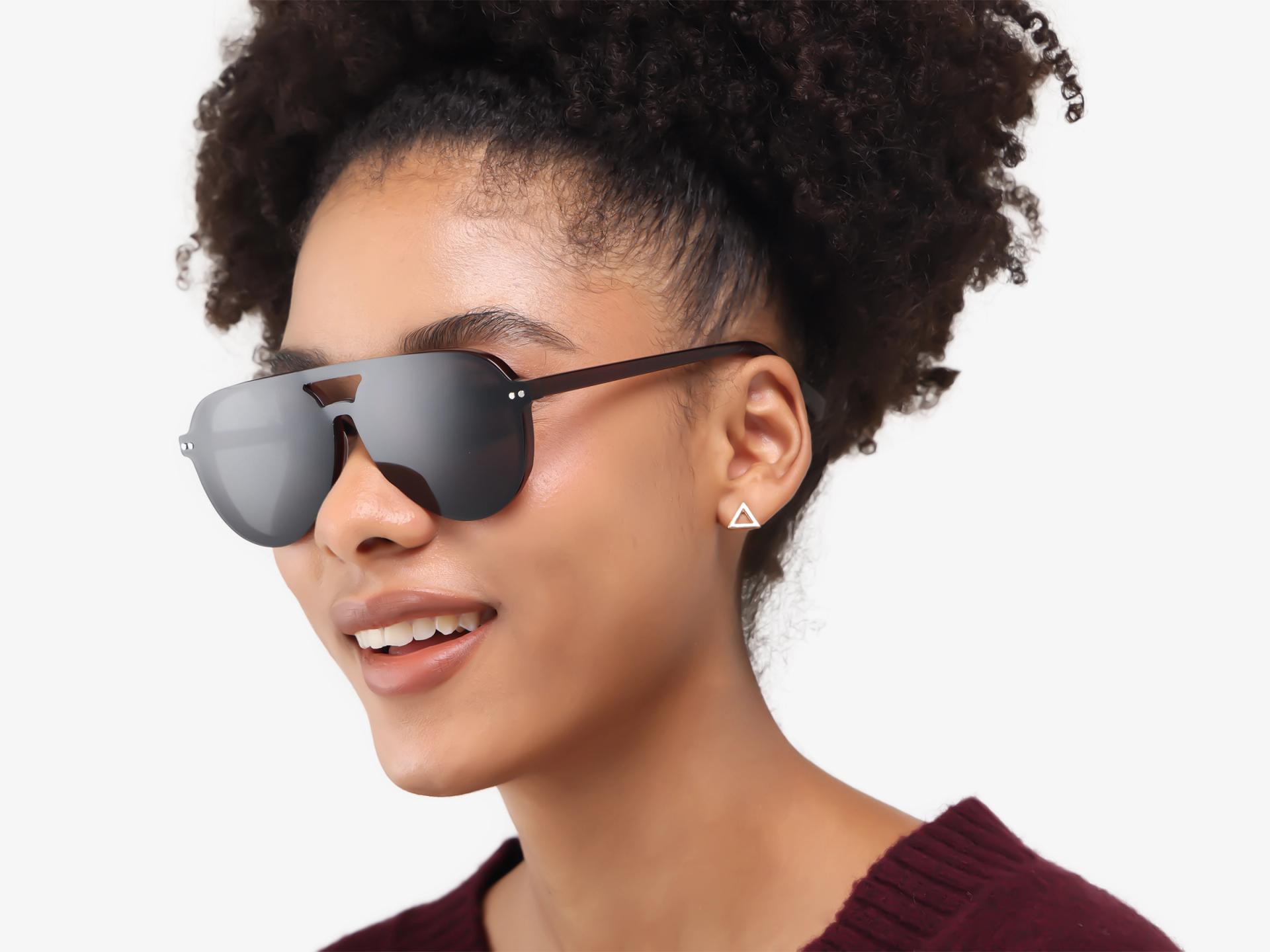Dark Chestnut Magnetic Clip-On prescription Glasses – Green & Yellow