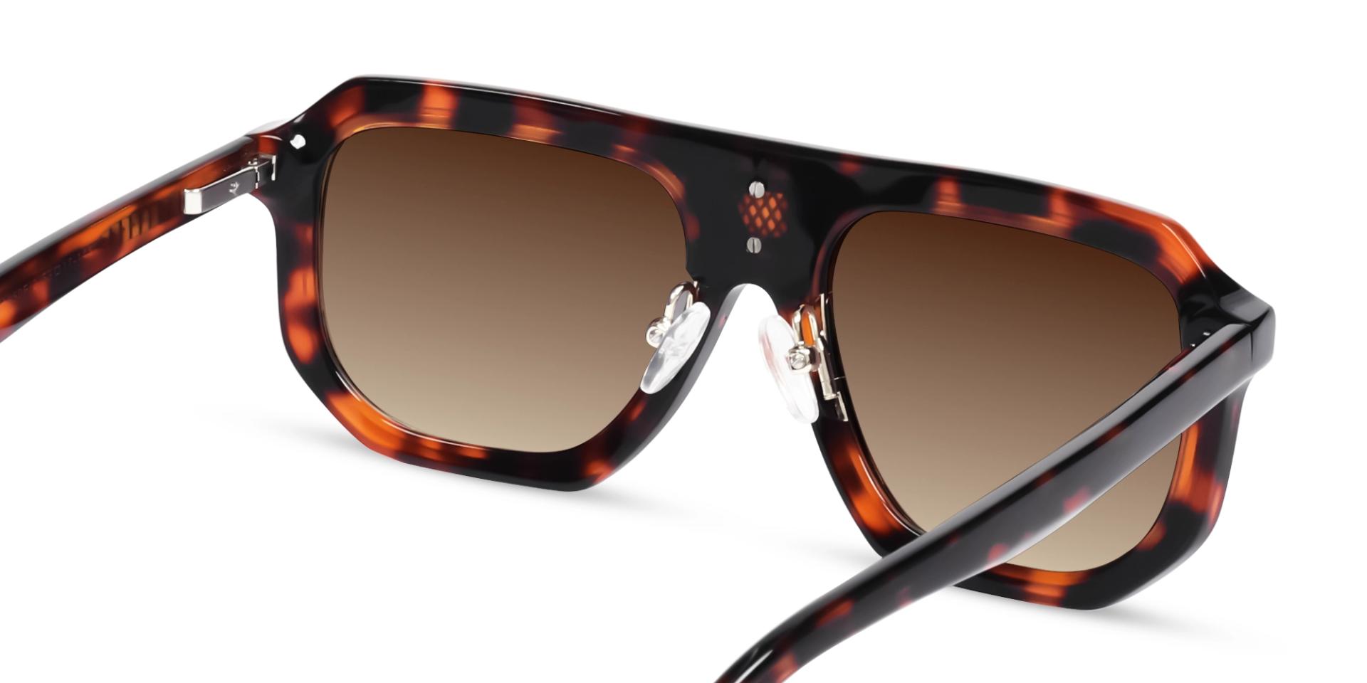 Tortoise Vintage Frame With Brown Tint Glasses