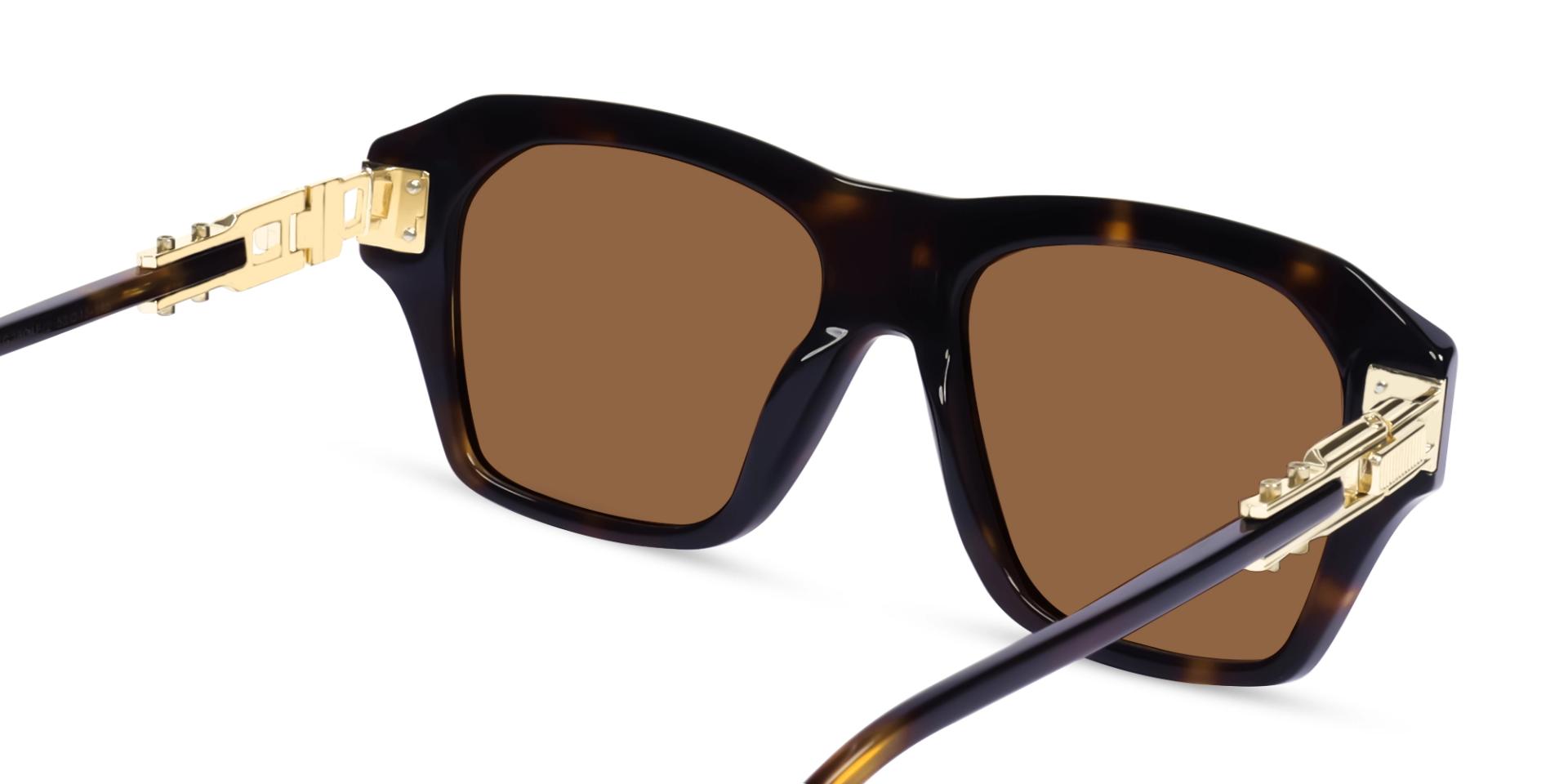 Oversized Tortoise Fullrim Frame With Brown Tint Sunglasses