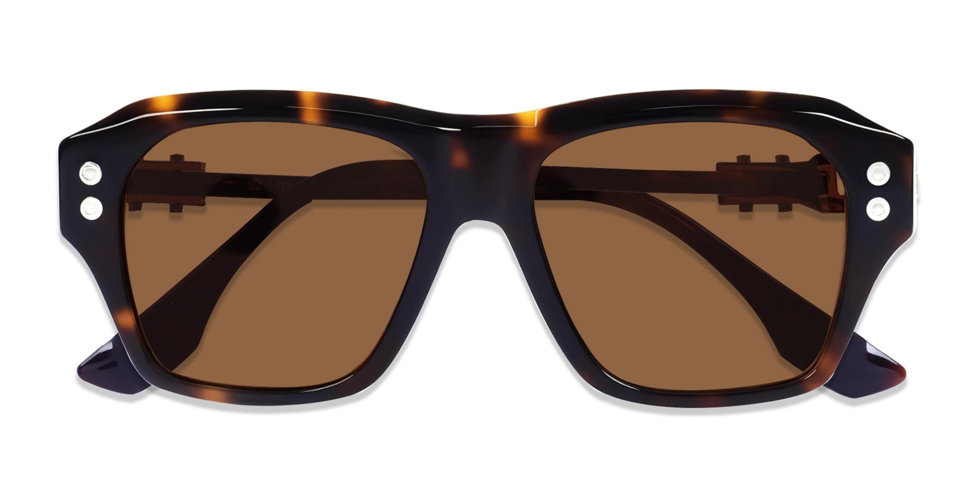 Oversized Tortoise Fullrim Frame With Brown Tint Sunglasses