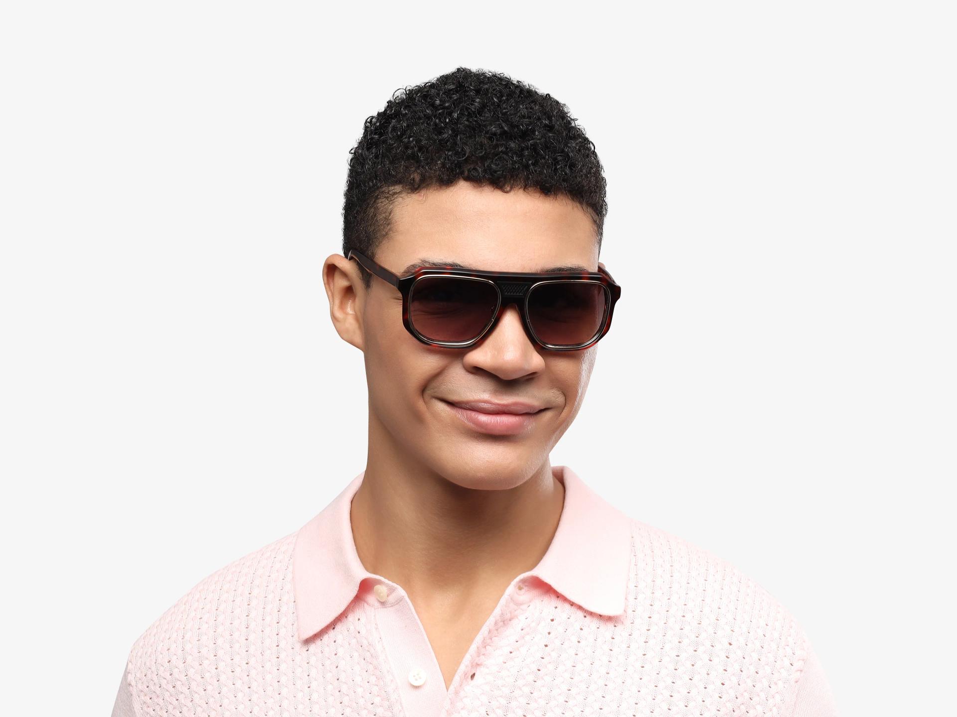 Tortoise Vintage Frame With Brown Tint Glasses