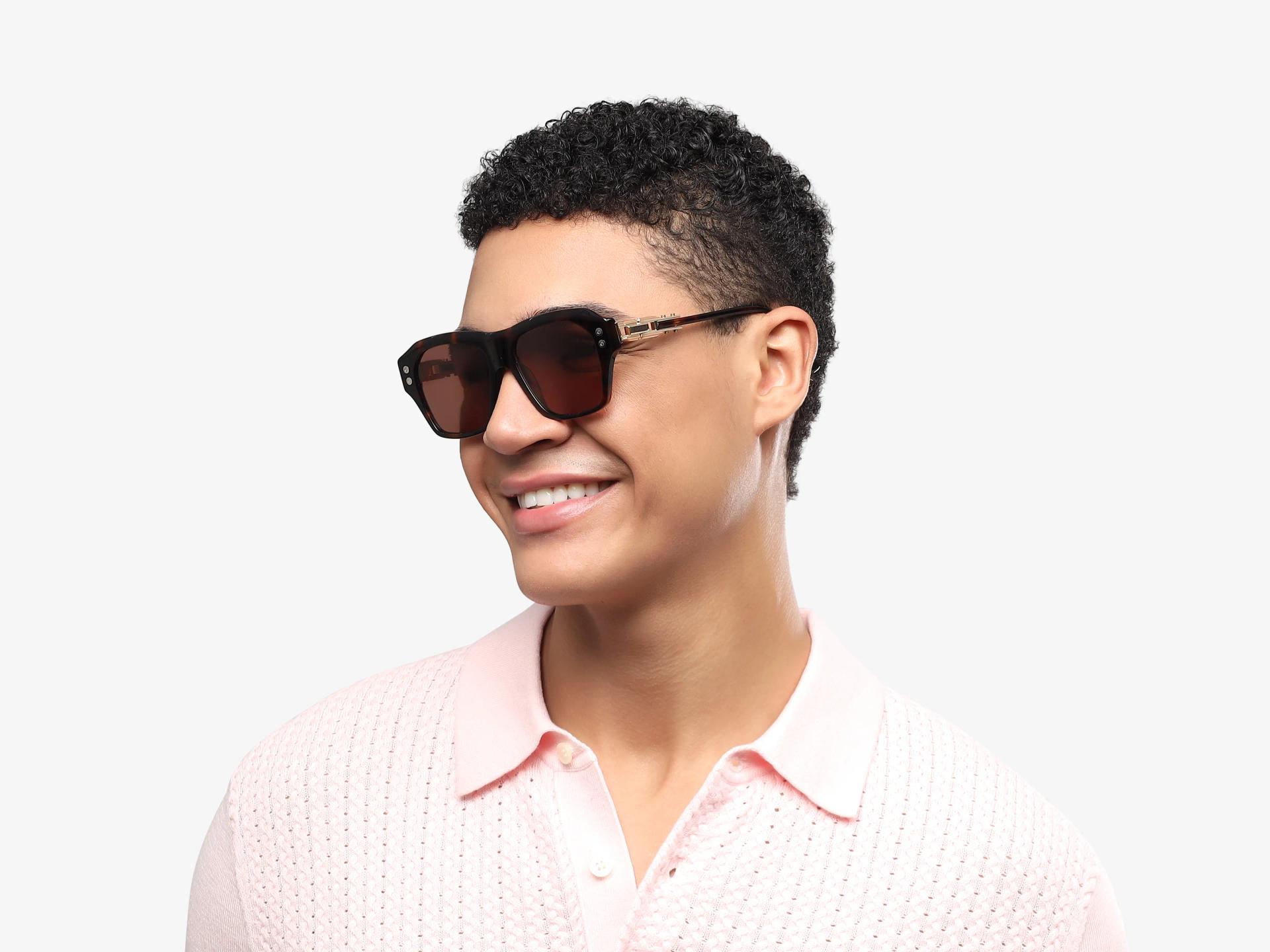 Oversized Tortoise Fullrim Frame With Brown Tint Sunglasses