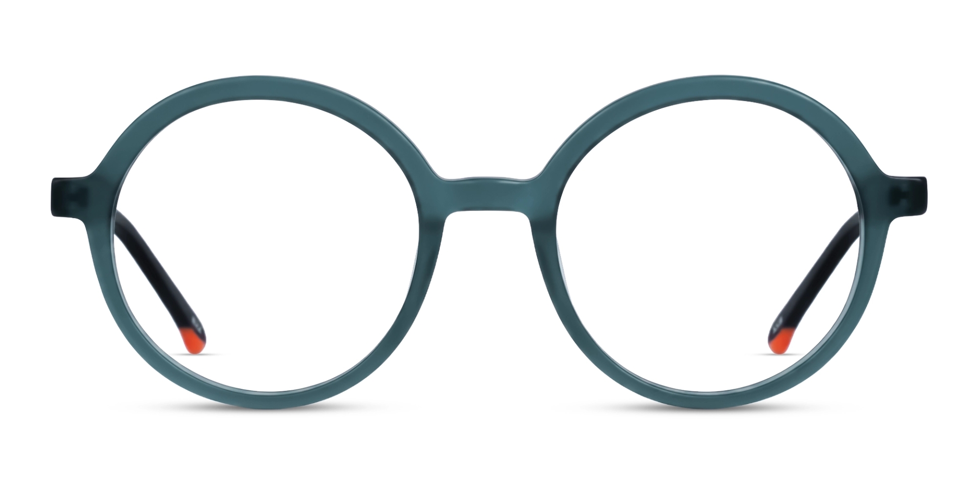 Translucent Steel Grey Big Round Acetate Eyeglasses