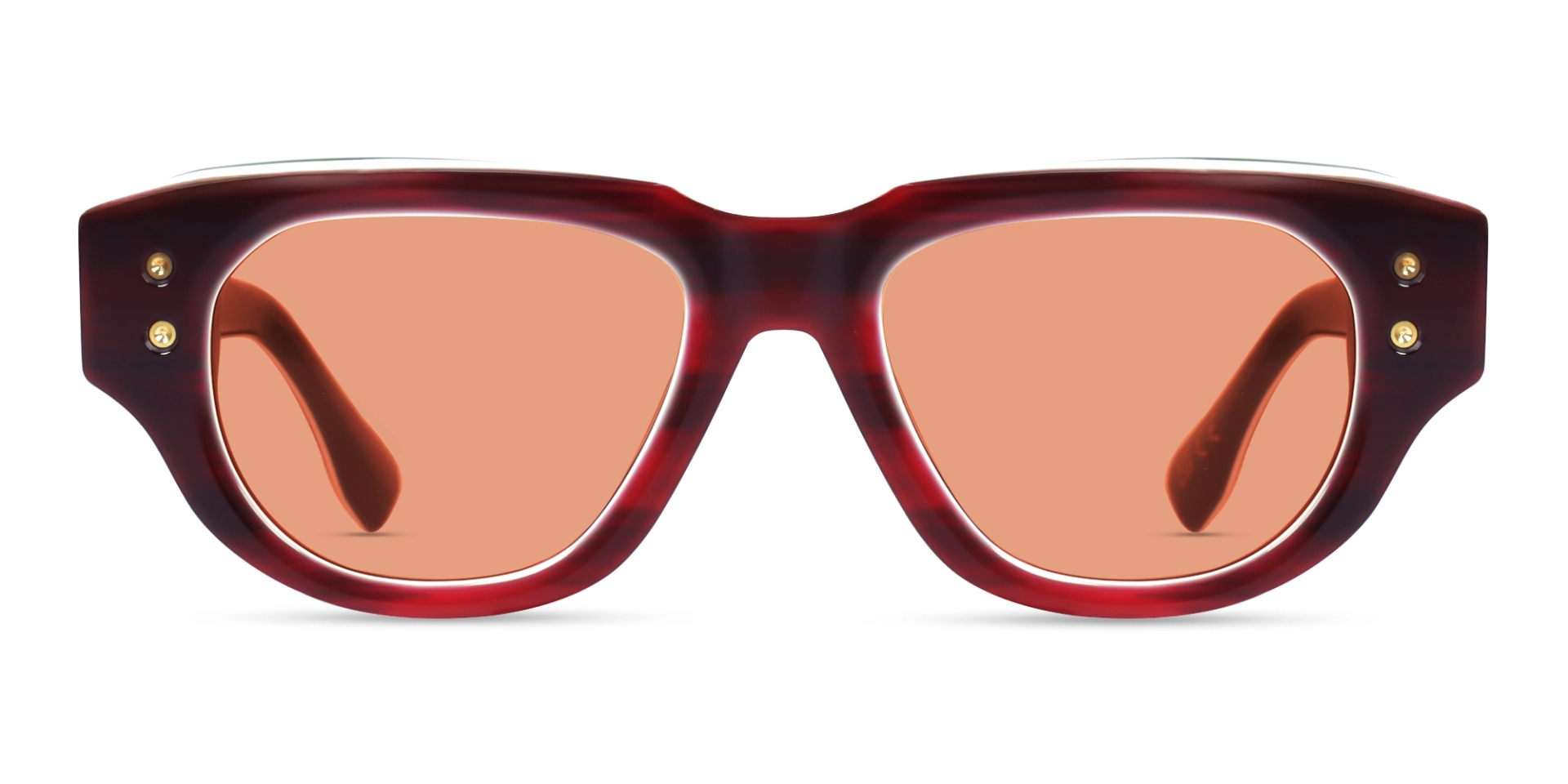 Bright Red Funky Frame With Brown Tint Sunglasses Bright Red Funky Frame With Brown Tint Sunglasses