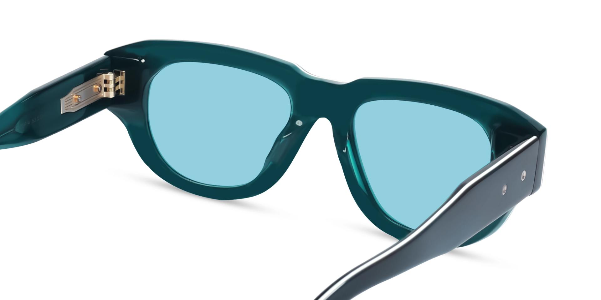 Oversized Navy Blue Frame With Blue Tint Sunglasses