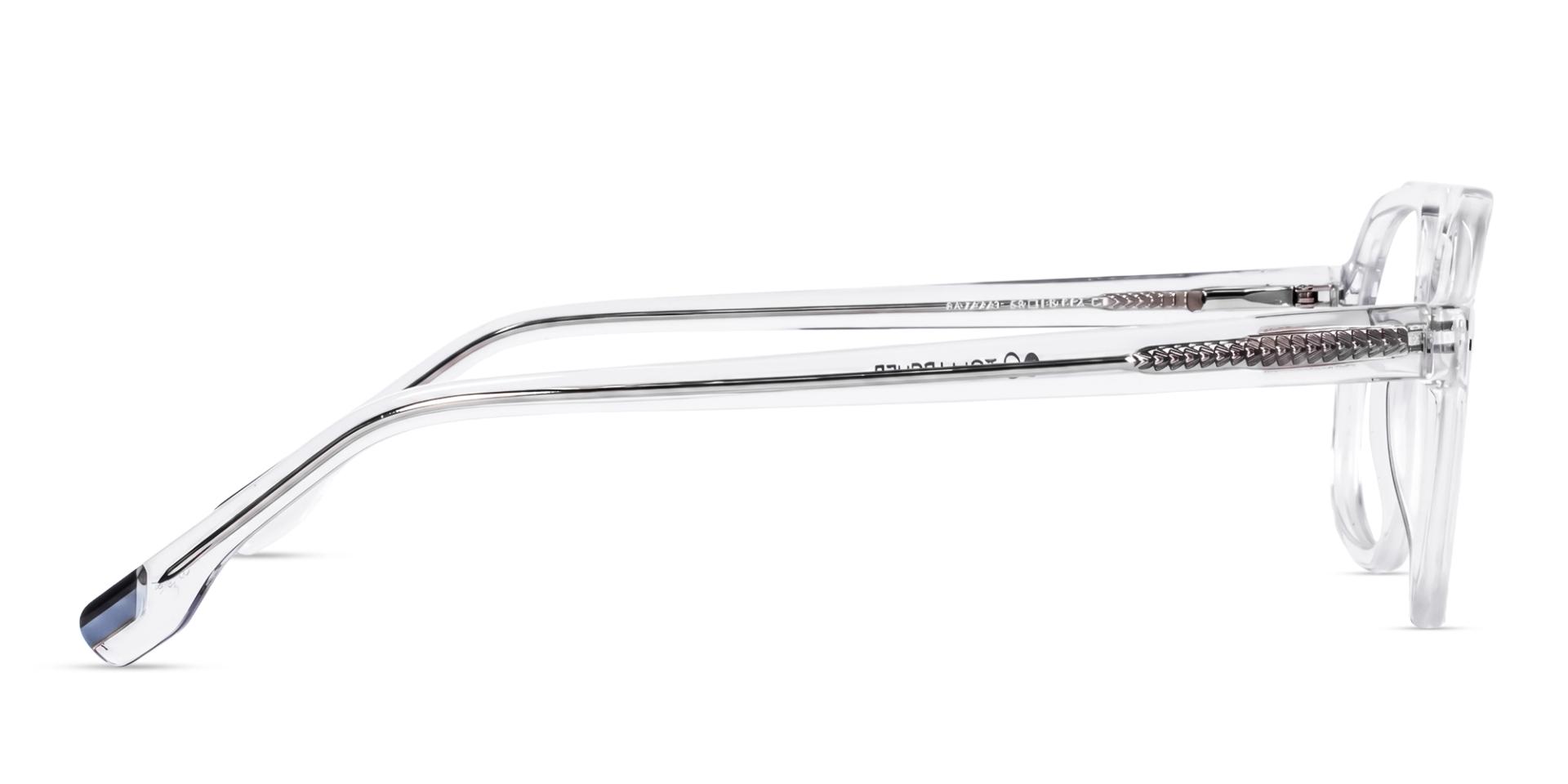 Crystal Clear Pilot Fullrim Double Bridge Glasses