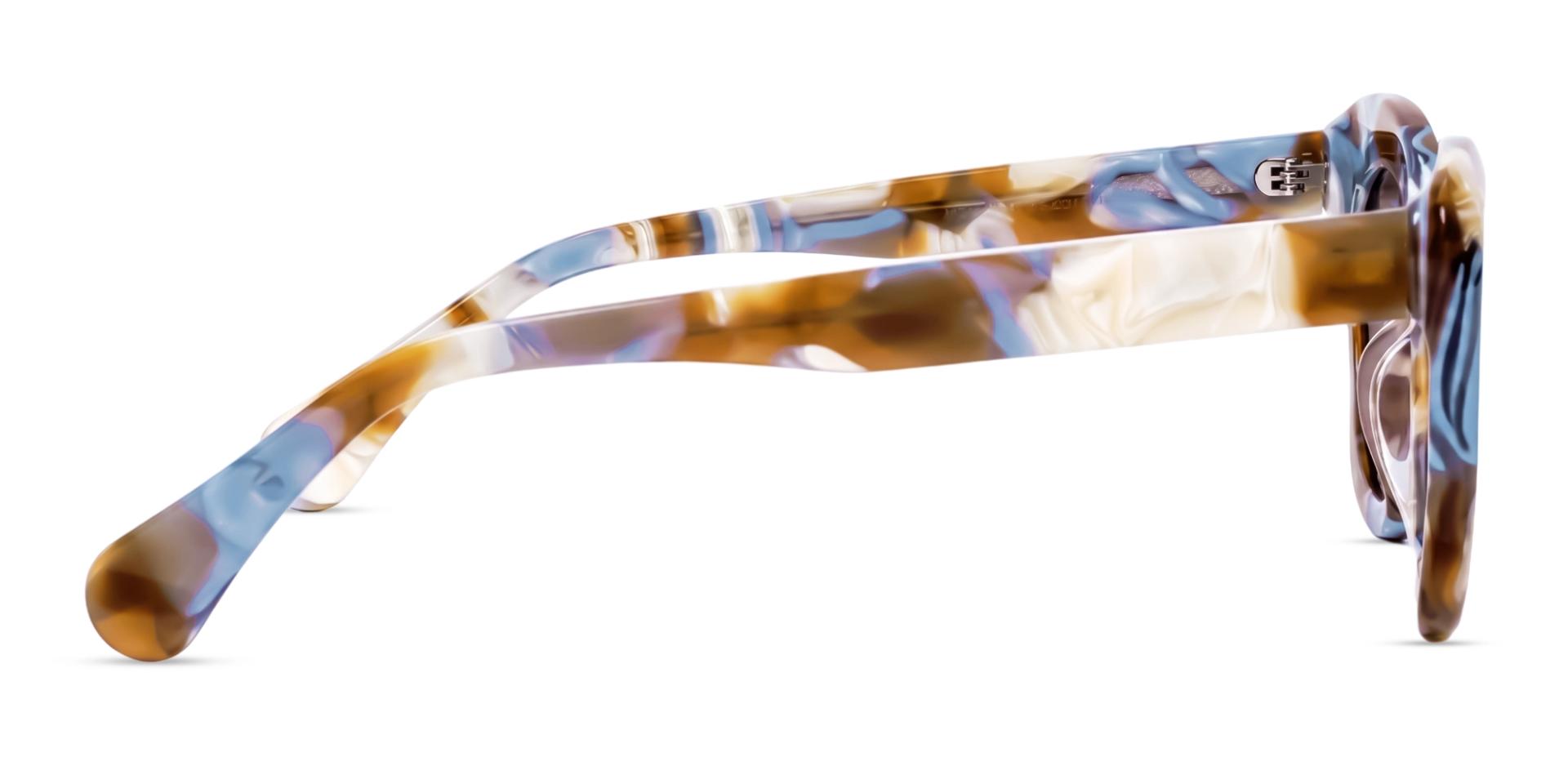Caramel Marble Cat-Eye Frame With Brown Tint Sunglasses