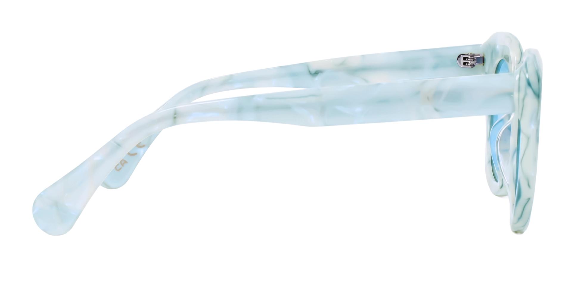 Blue Marble Cat-eye Frame With Blue Tint Sunglasses