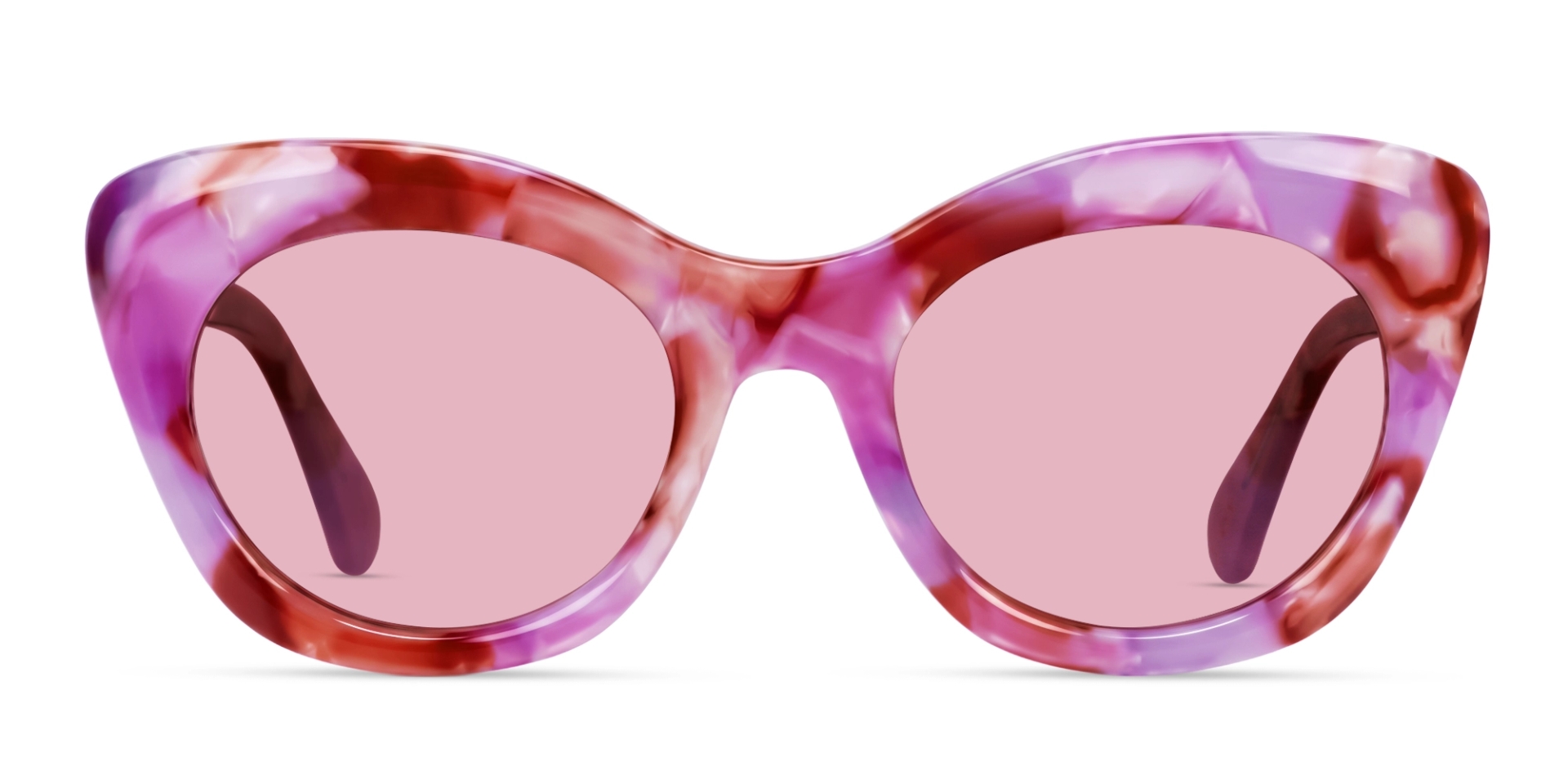 Pink Marble Cat-eye Frame With Pink Tint Sunglasses Pink Marble Cat-eye Frame With Pink Tint Sunglasses