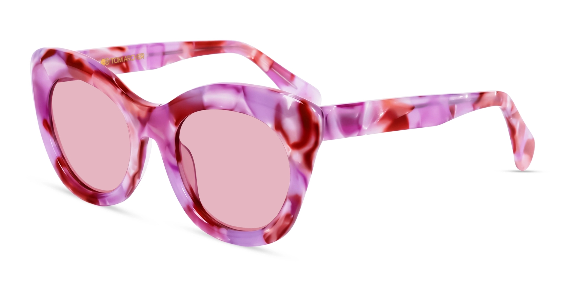 Pink Marble Cat-eye Frame With Pink Tint Sunglasses Pink Marble Cat-eye Frame With Pink Tint Sunglasses