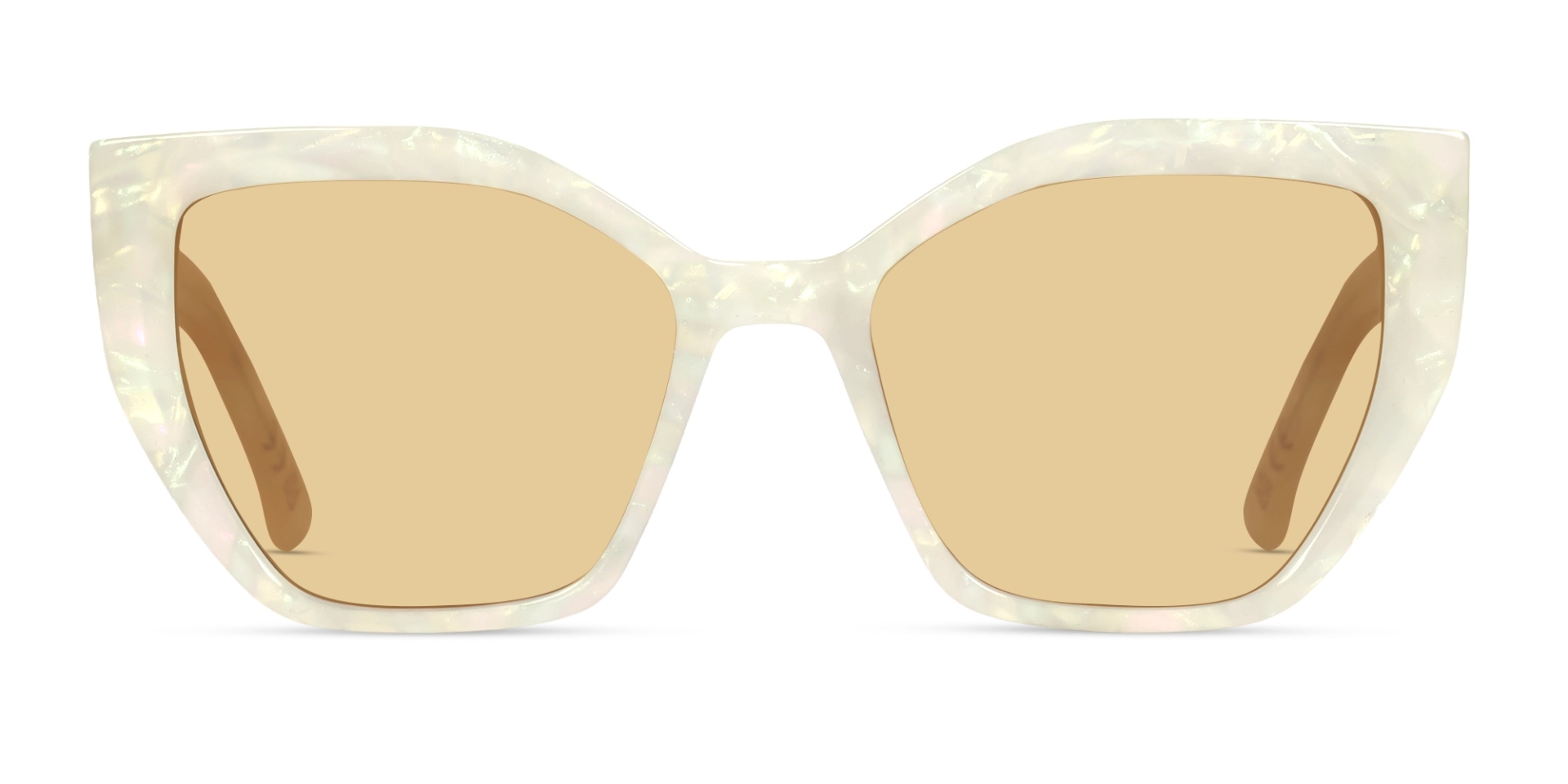 Pearl White Marble Frame With Brown Tint Sunglasses