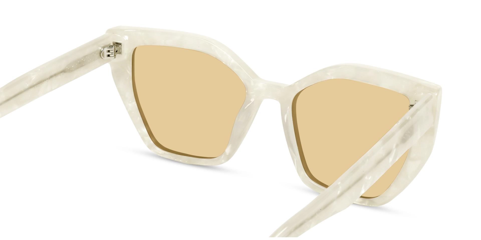 Pearl White Marble Frame With Brown Tint Sunglasses