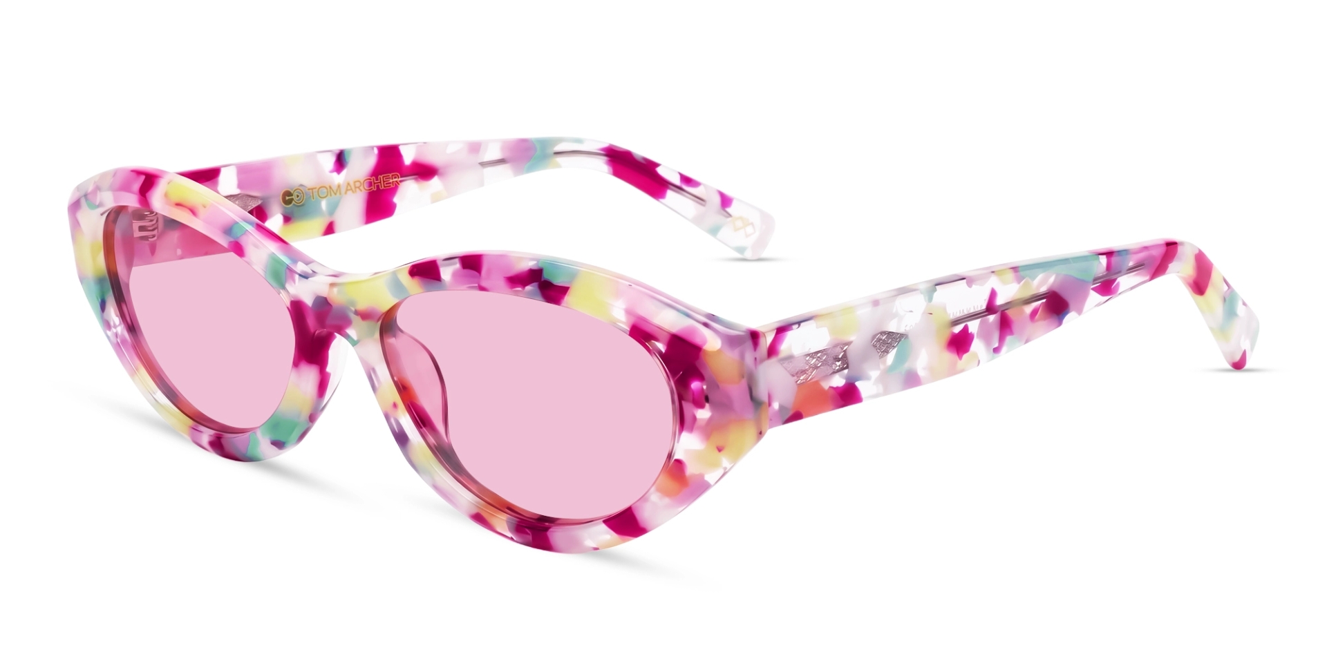 Bubble Gum Marble Frame Pink Tint Sunglasses Bubble Gum Marble Frame Pink Tint Sunglasses