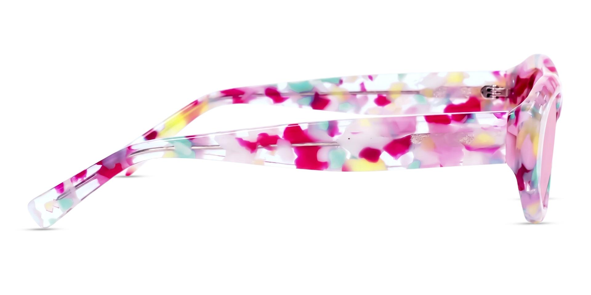 Bubble Gum Marble Frame Pink Tint Sunglasses