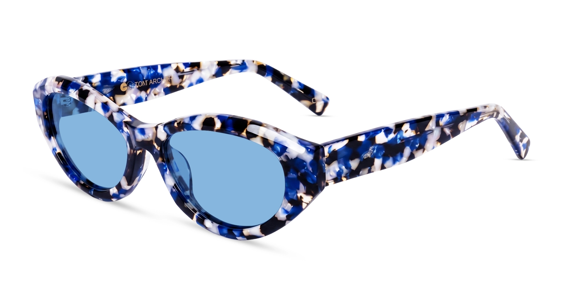 Black & Blue Mosaic Frame With Blue Tint Sunglasses Black & Blue Mosaic Frame With Blue Tint Sunglasses