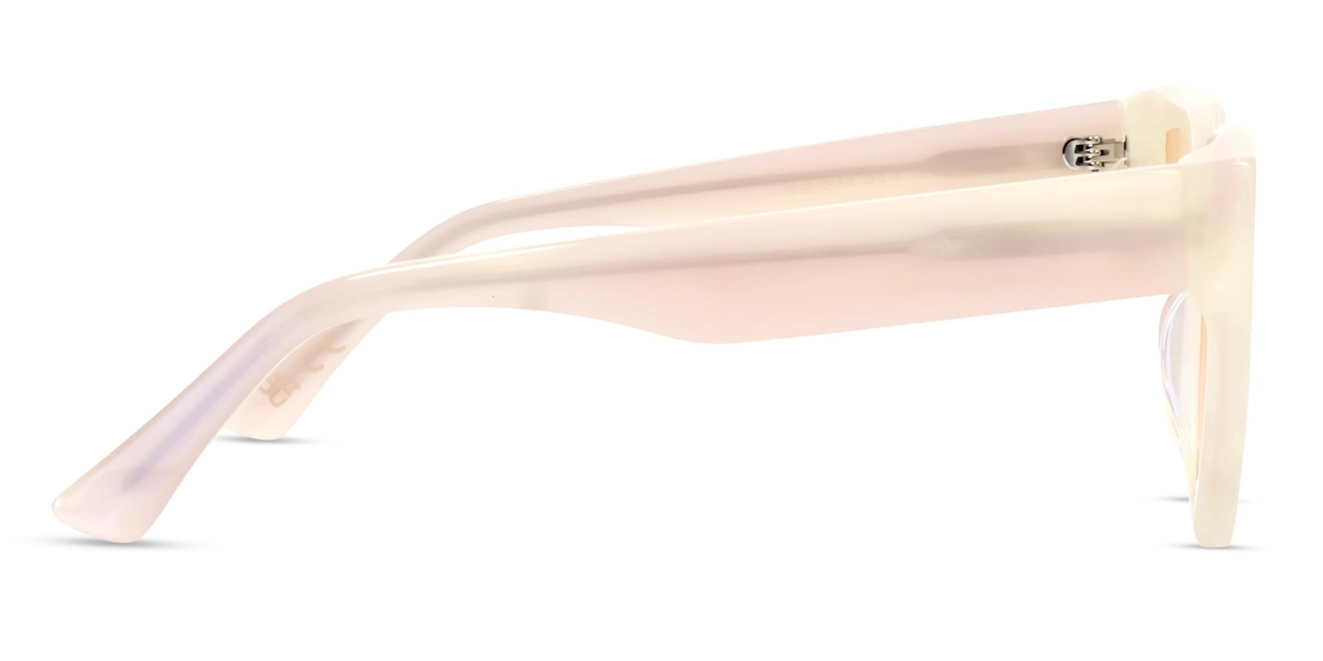 Pearl White Grotto Frame With Red Tint Sunglasses