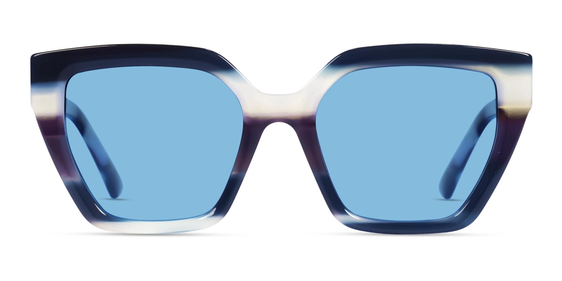 Pearl Blue Grotto Frame With Blue Tint Sunglasses