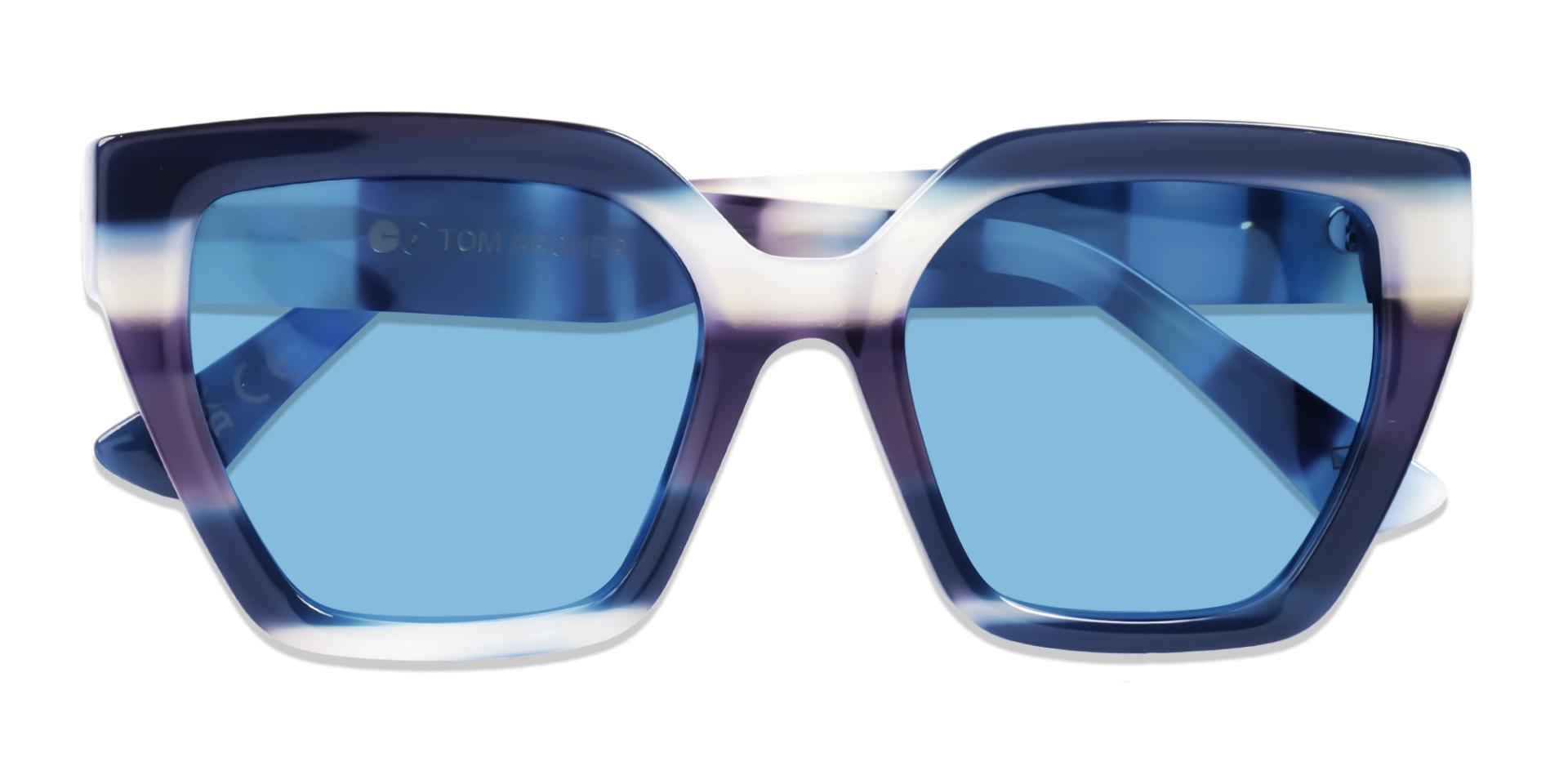 Pearl Blue Grotto Frame With Blue Tint Sunglasses
