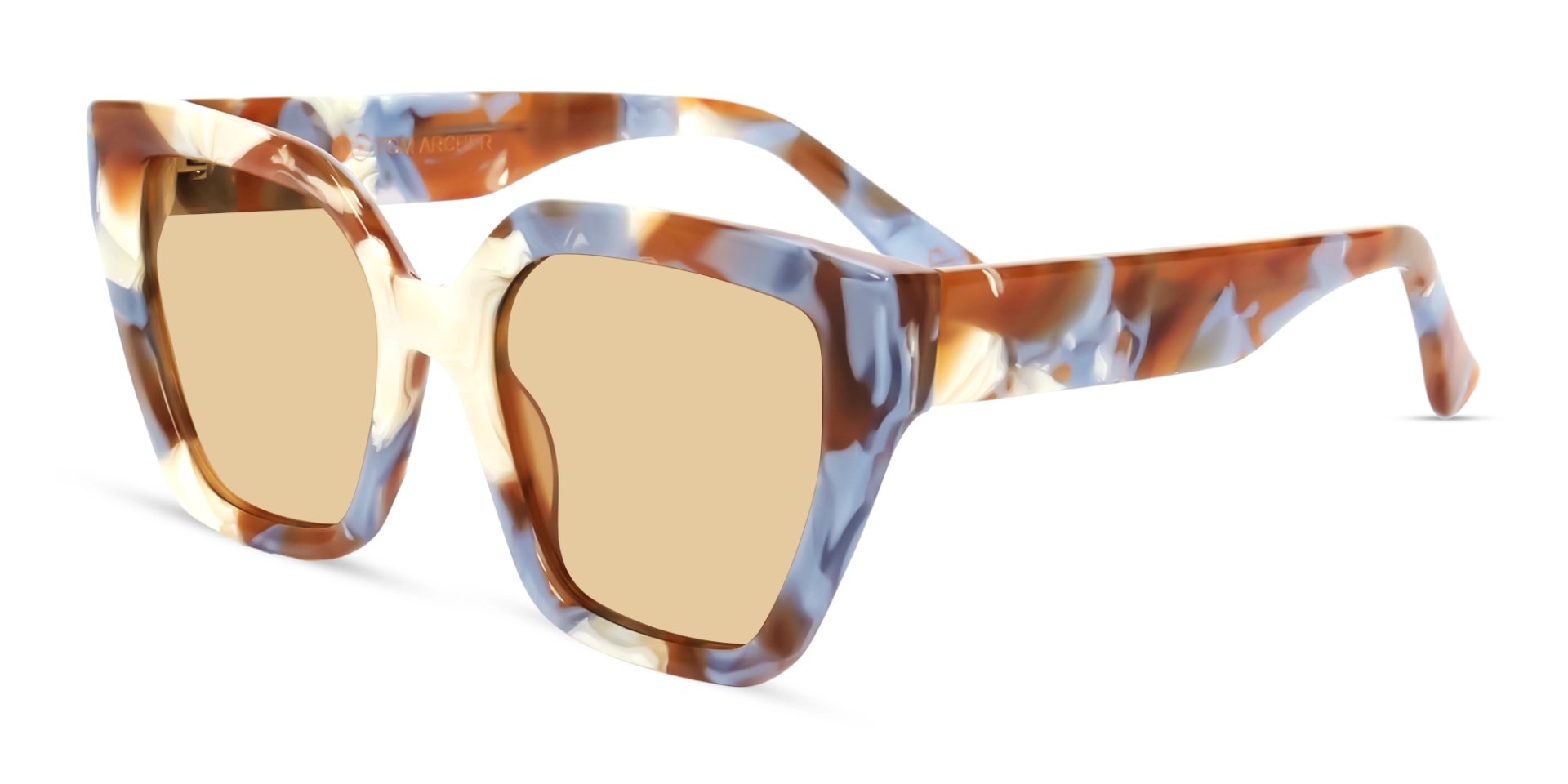 Caramel Marble Frame With Brown Tint Sunglasses Caramel Marble Frame With Brown Tint Sunglasses