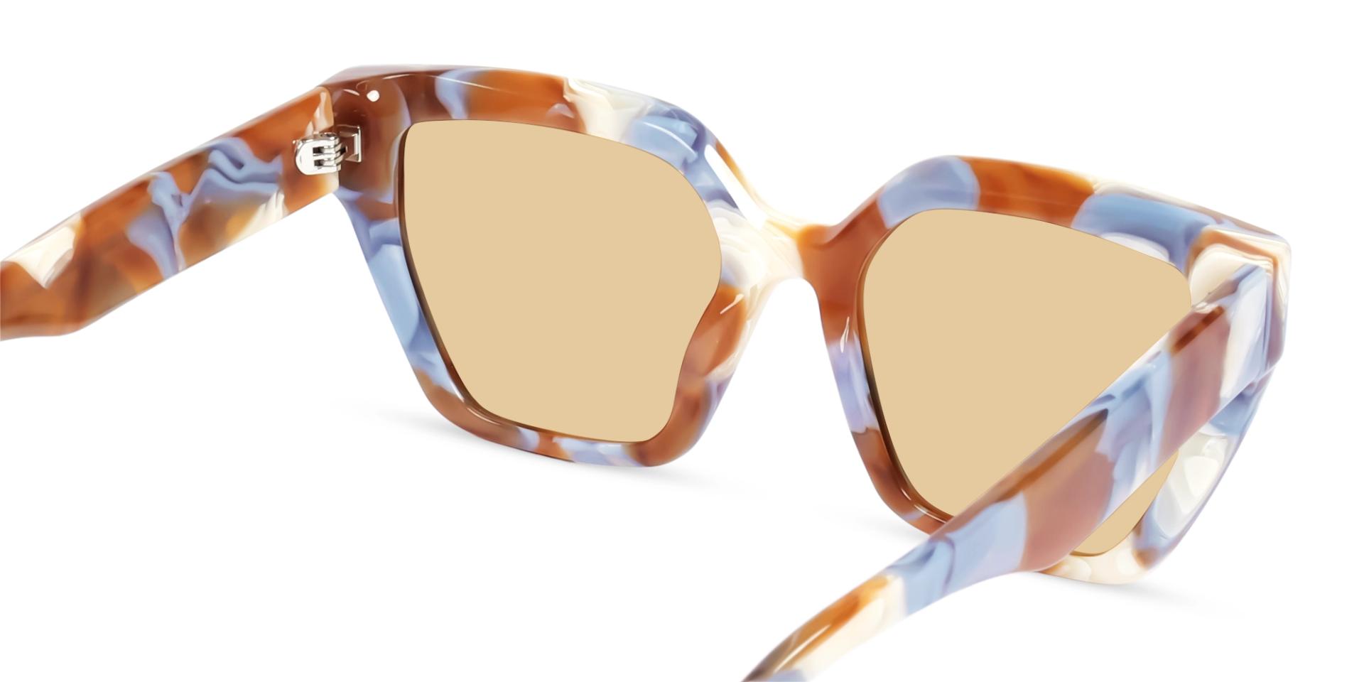 Caramel Marble Frame With Brown Tint Sunglasses