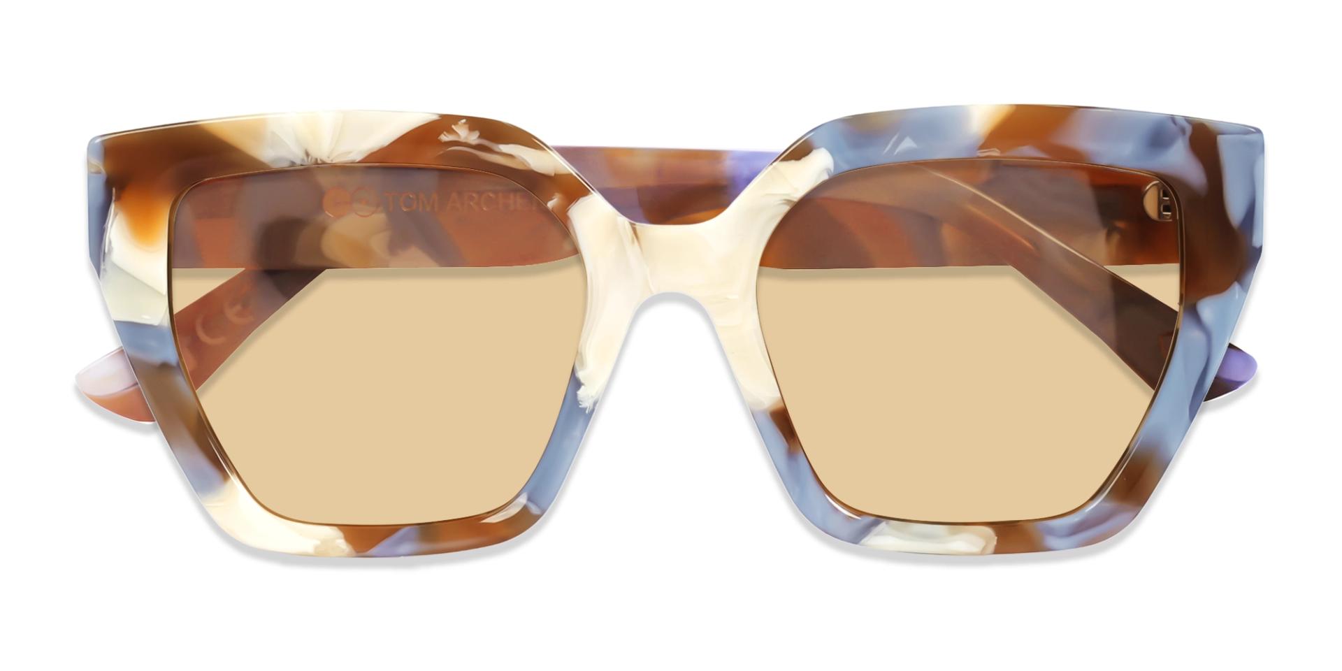 Caramel Marble Frame With Brown Tint Sunglasses