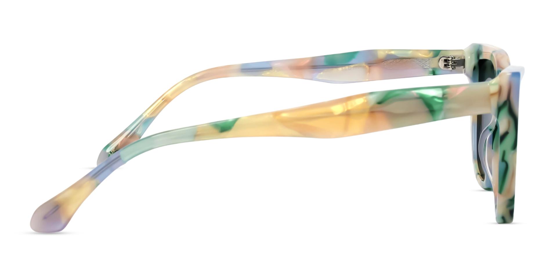Green Marble Frame With Dark Green Tint Sunglasses