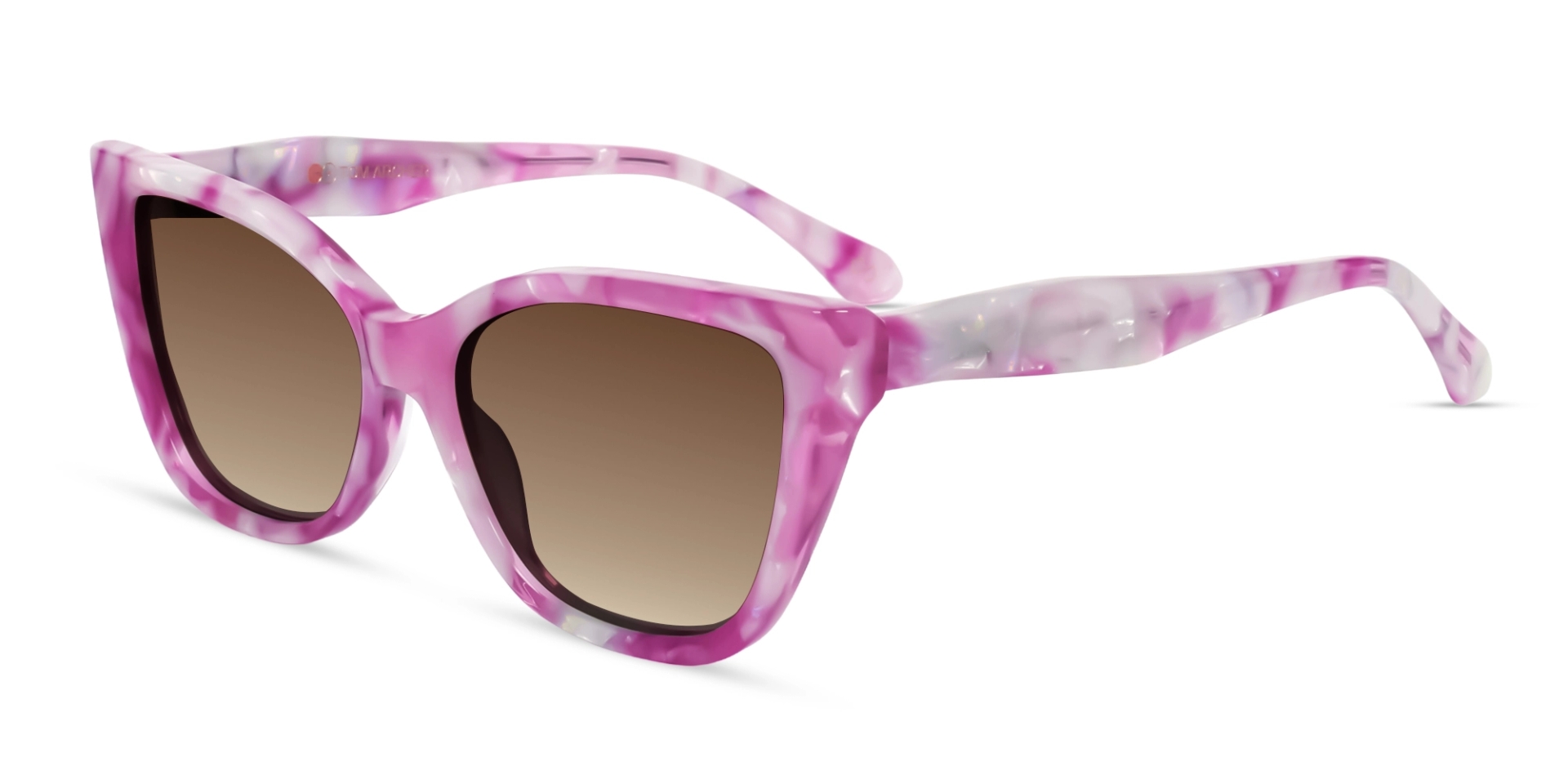 Pink Marble Frame With Brown Tint Sunglasses