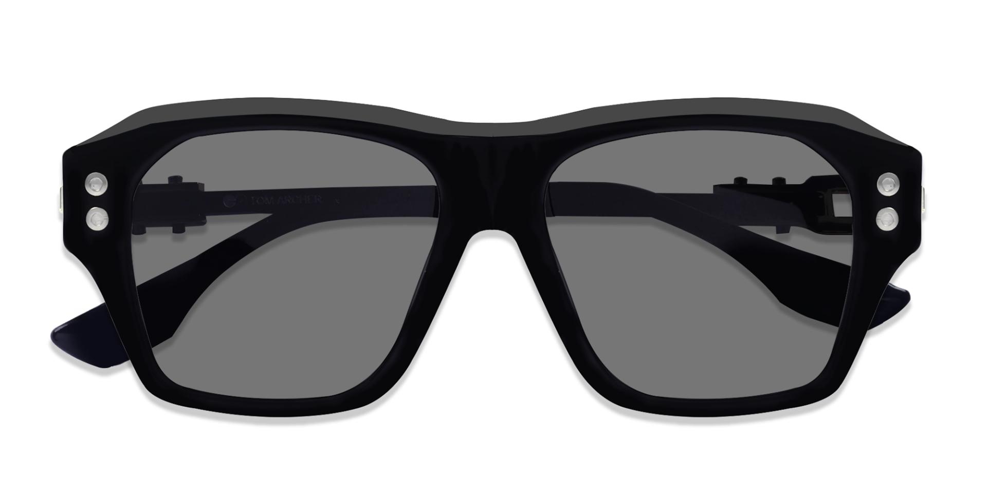Black Acetate Frame With Grey Tint Sunglasses