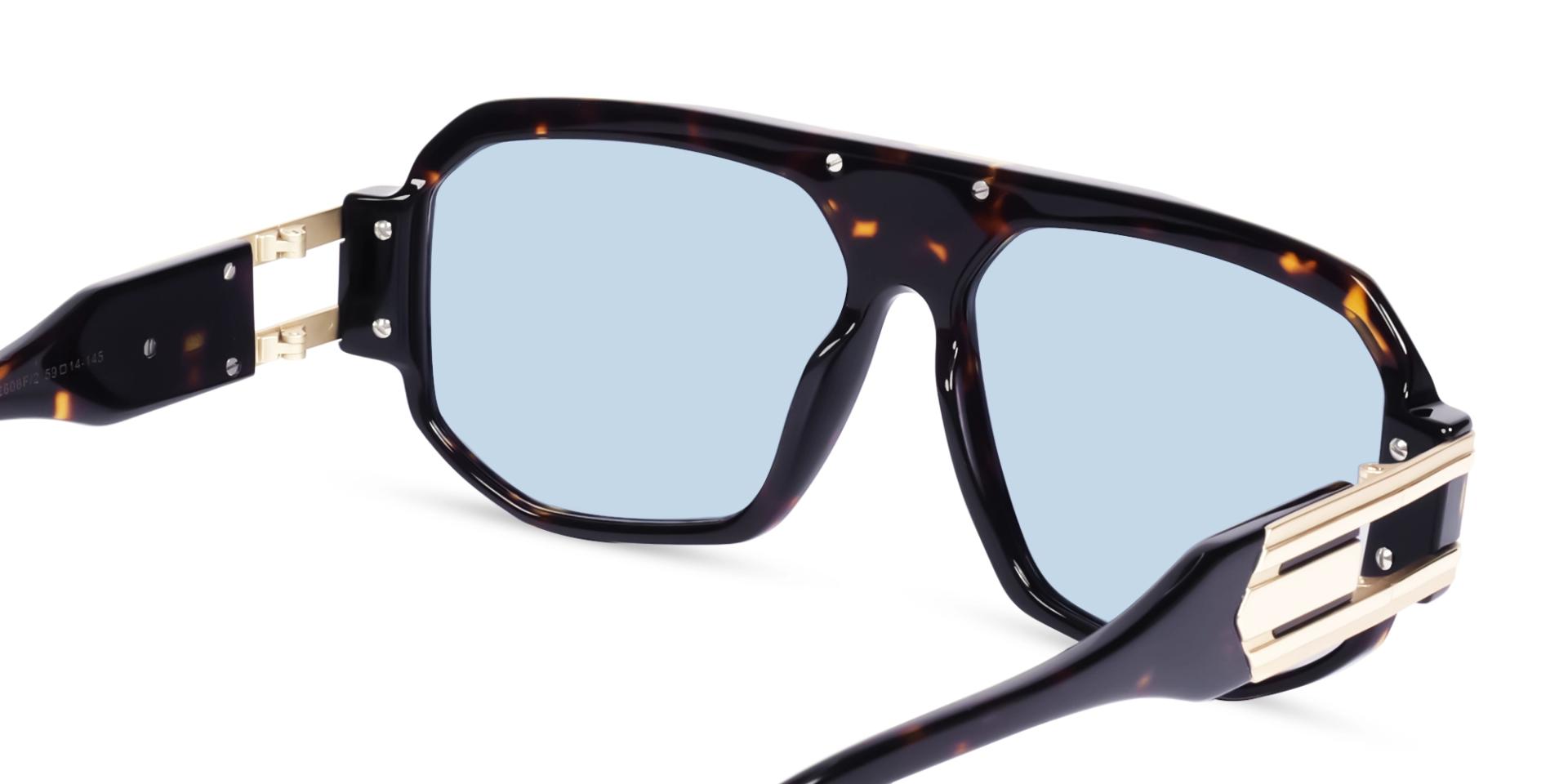 Oversized Tortoise Frame With Grey Tint Sunglasses