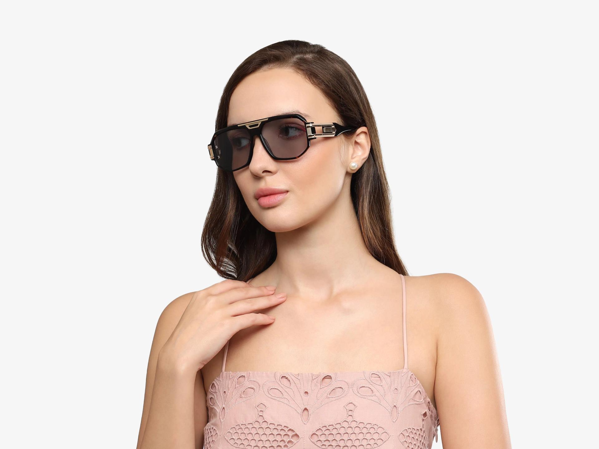 Oversized Tortoise Frame With Grey Tint Sunglasses