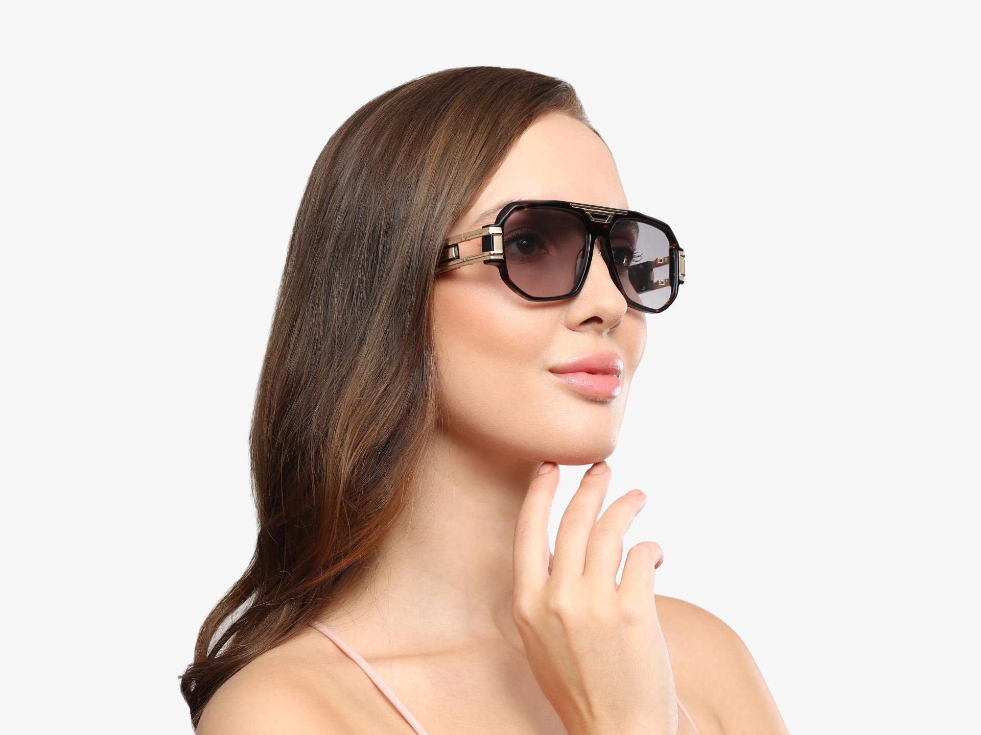 Oversized Tortoise Frame With Grey Tint Sunglasses