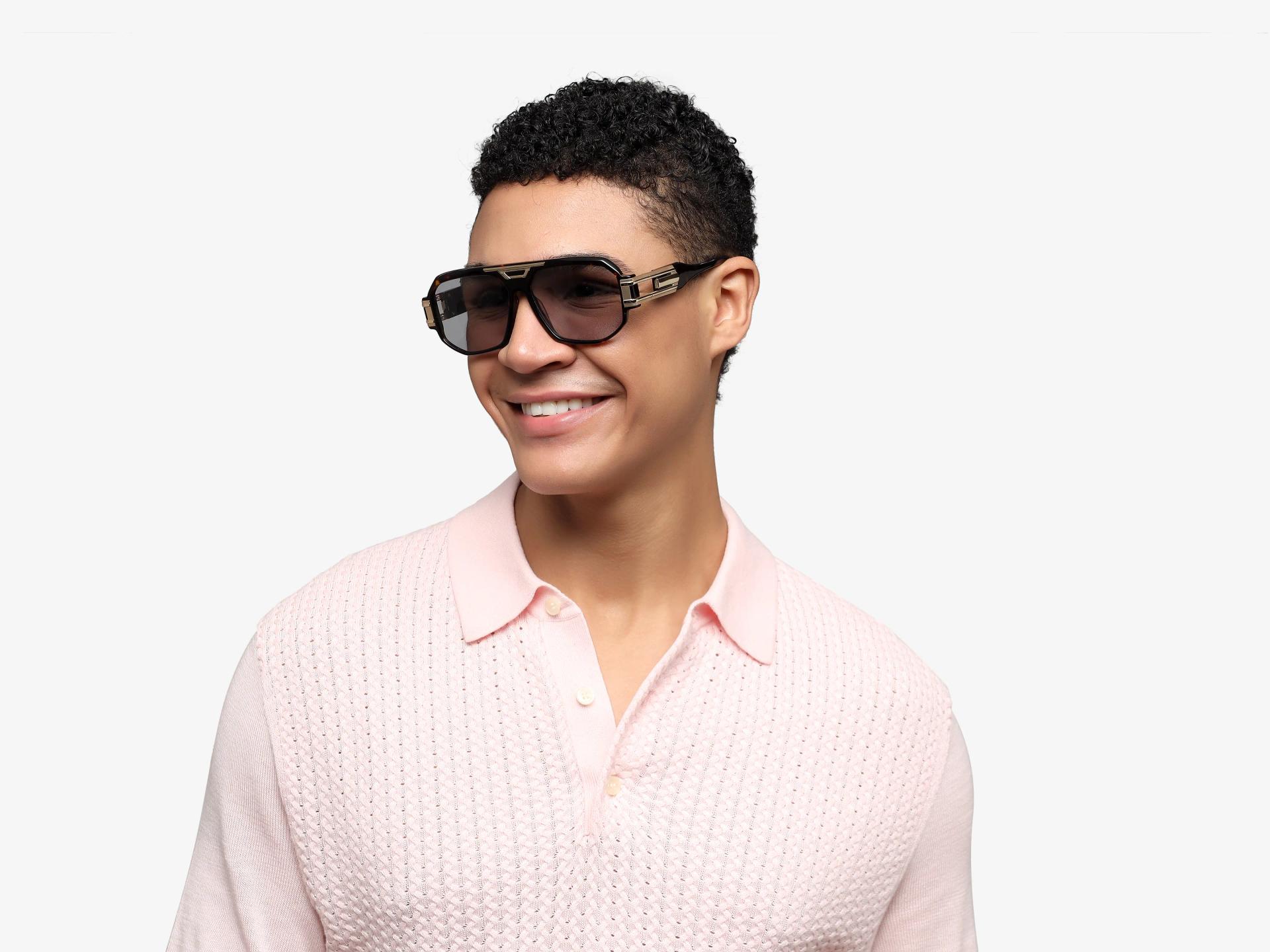 Oversized Tortoise Frame With Grey Tint Sunglasses